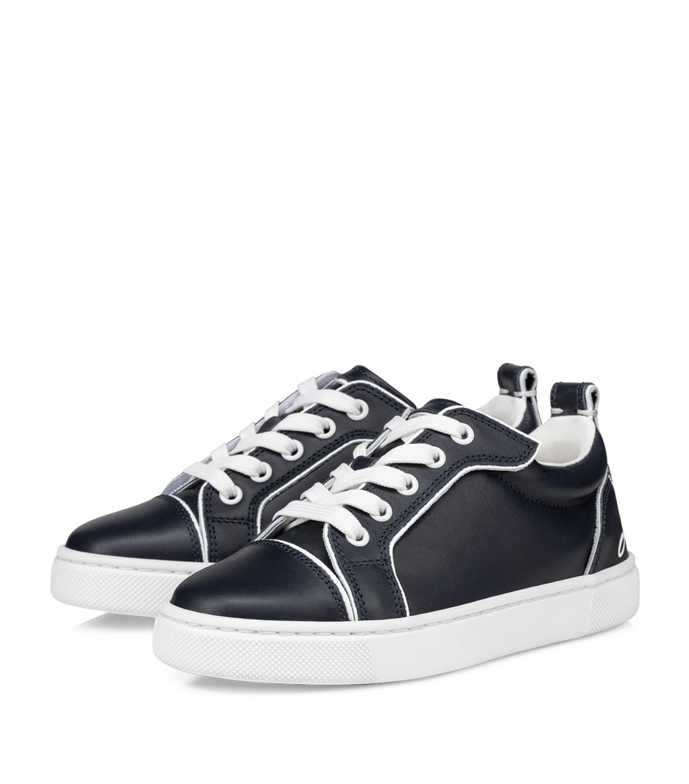 Christian Louboutin Kids 퍼니토 가죽 스니커즈