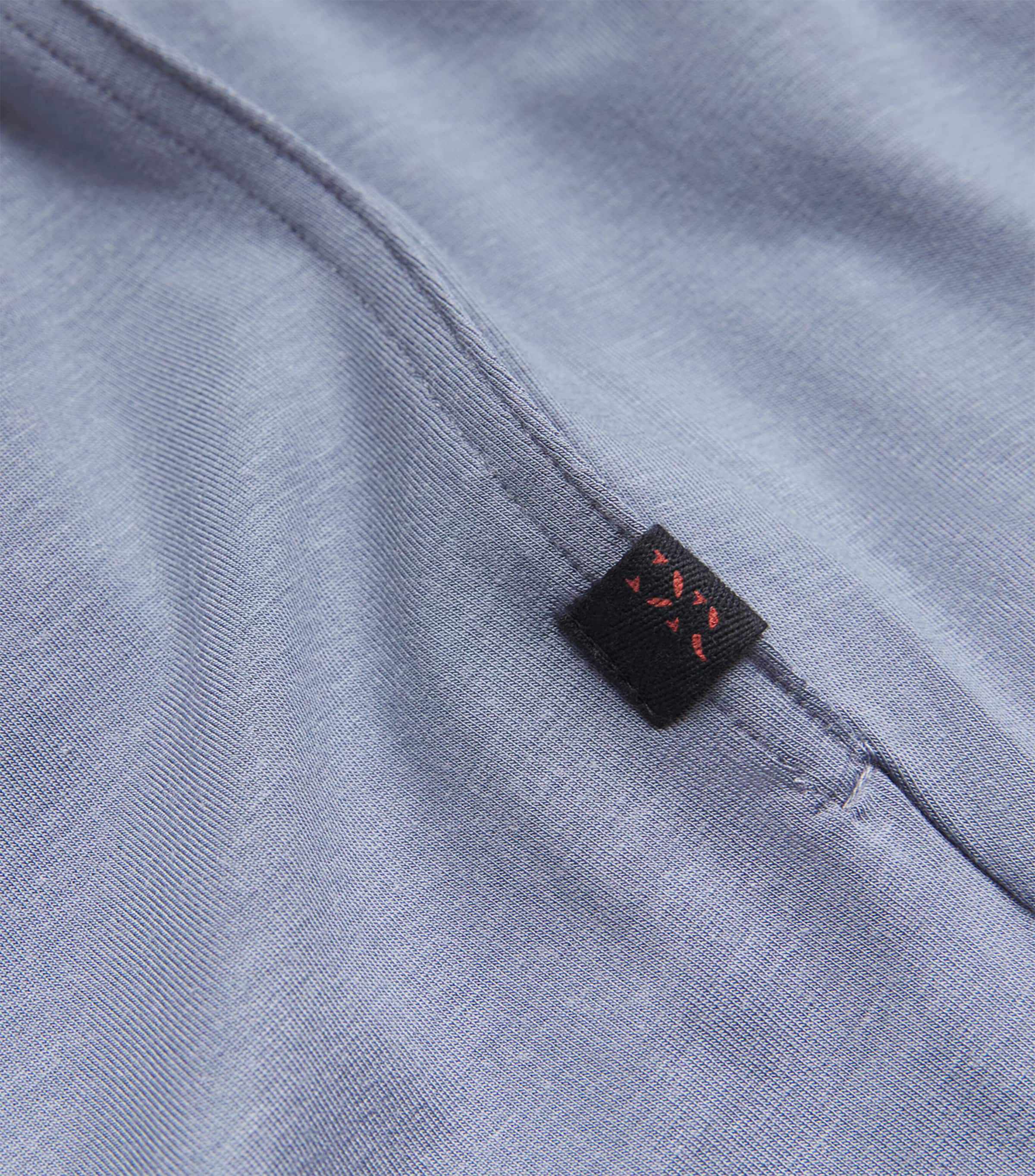 Micro Modal Basel Sweat Shorts 022BLU Image 5