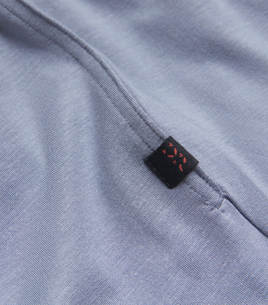 Micro Modal Basel Sweat Shorts 022BLU Image 5