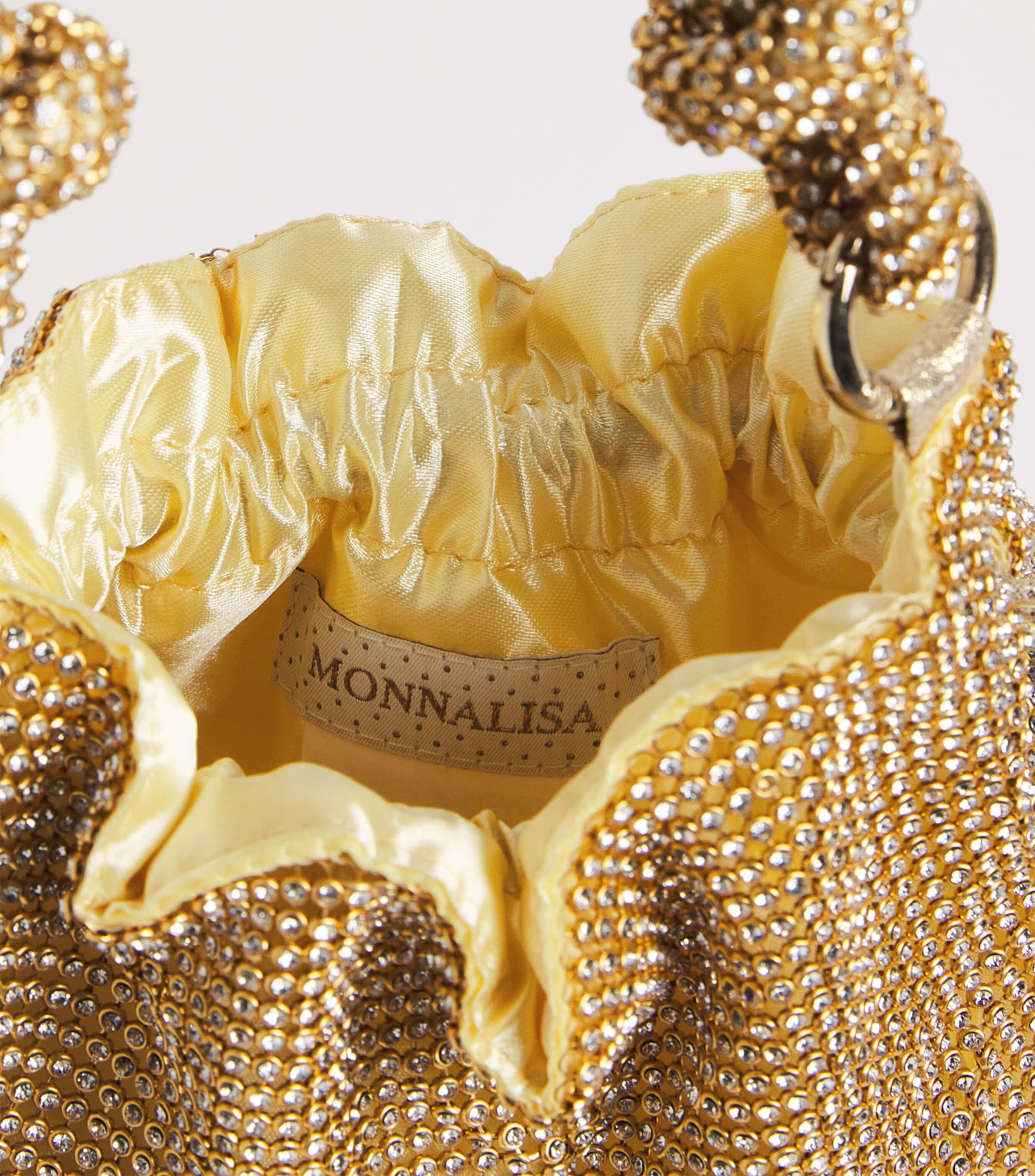 Monnalisa Embellished Bucket Bag Gold Image 3