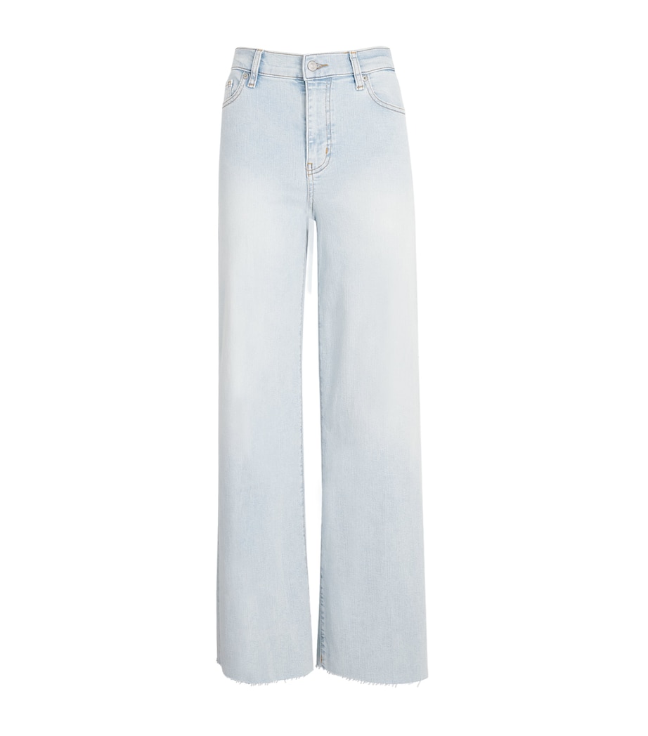 FRAME Womens Le Slim Palazzo Wide-Leg Jeans Preen Raw After Image 1