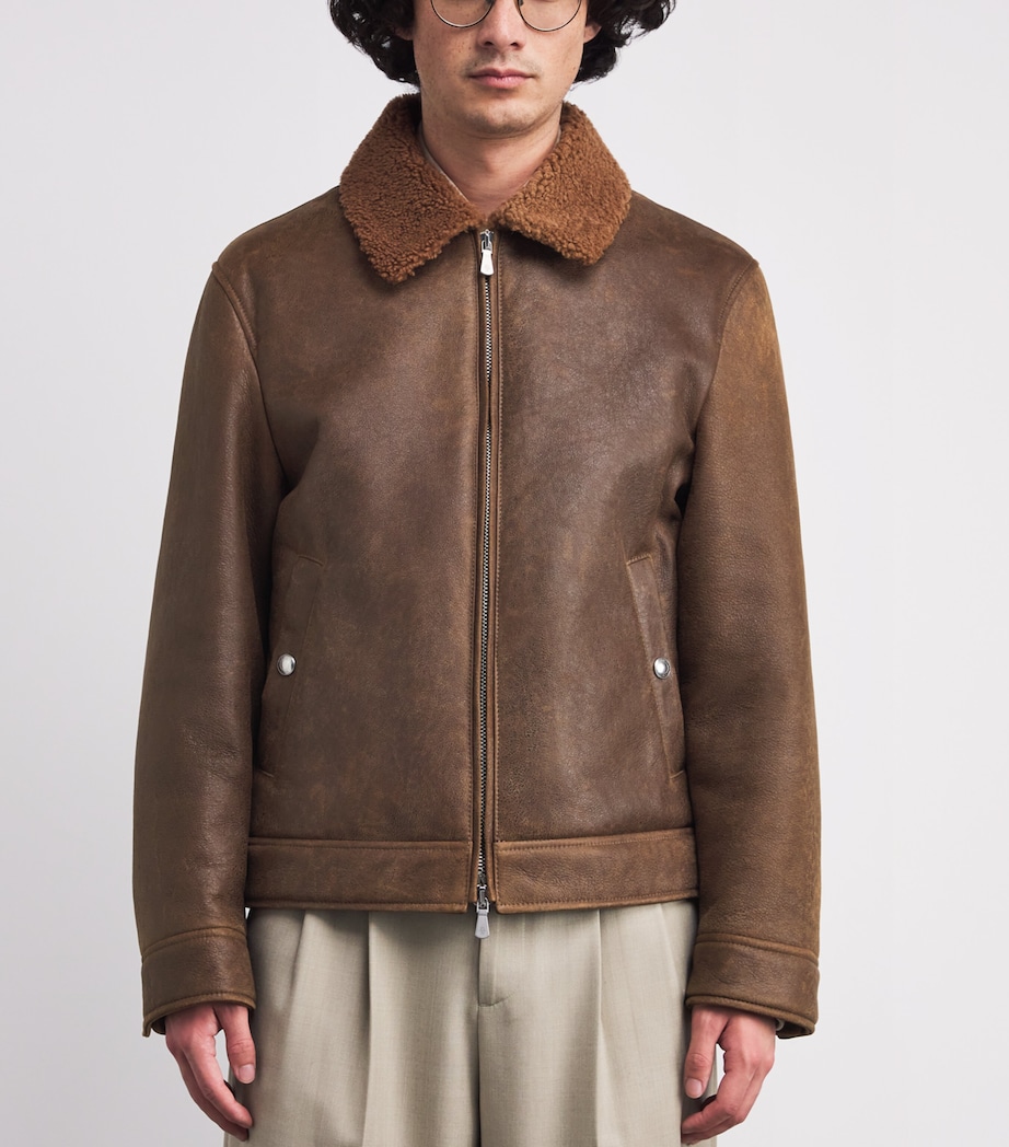 Shearling Aviator Jacket MORO Image 3