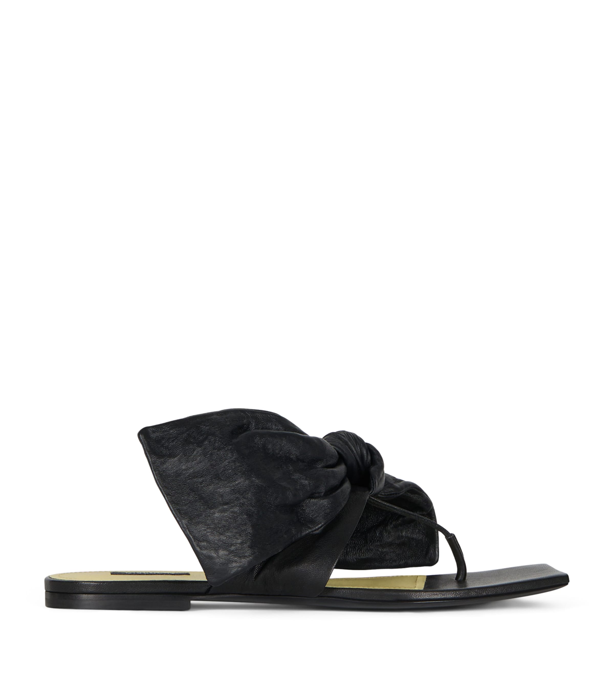 Givenchy Leather Boudoir Bow Sandals Black Image 1