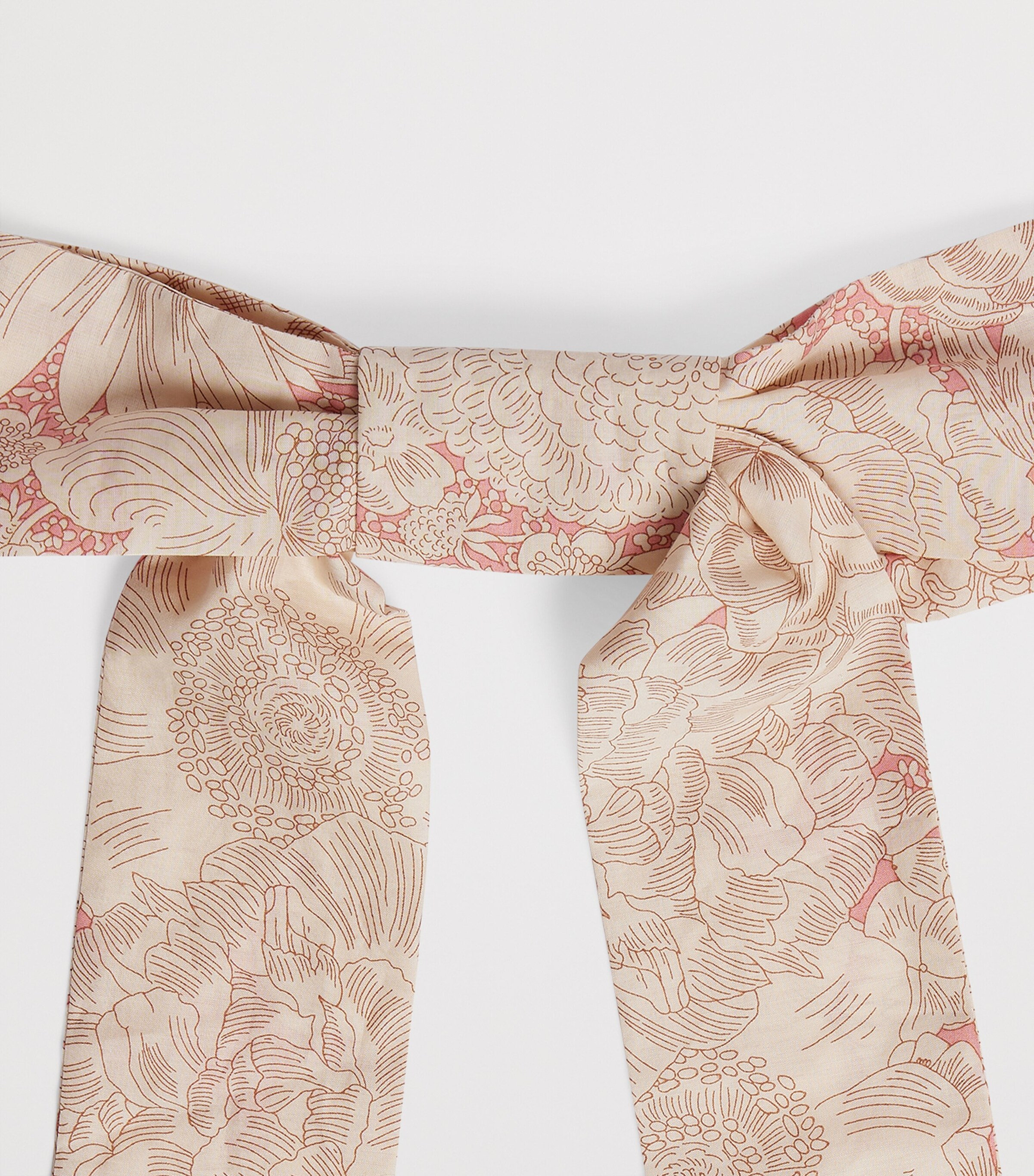 Bonpoint Cotton Bow Hair Clip Fleurs Rose Image 3