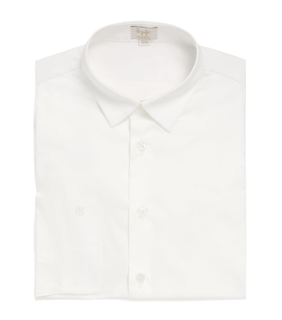 Il Gufo Stretch-Cotton Shirt (12-36 Months) White Image 1