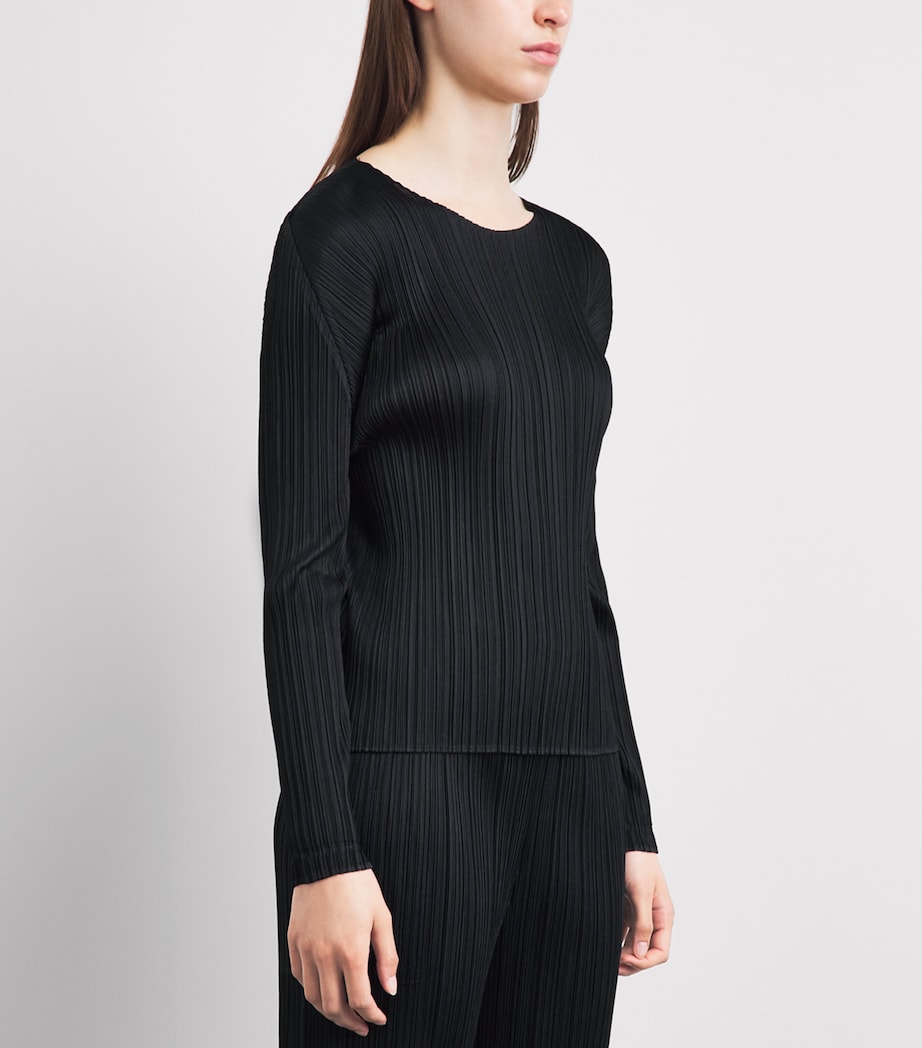 Pleats Please Issey Miyake Womens Monthly Colors February Top Black Image 4