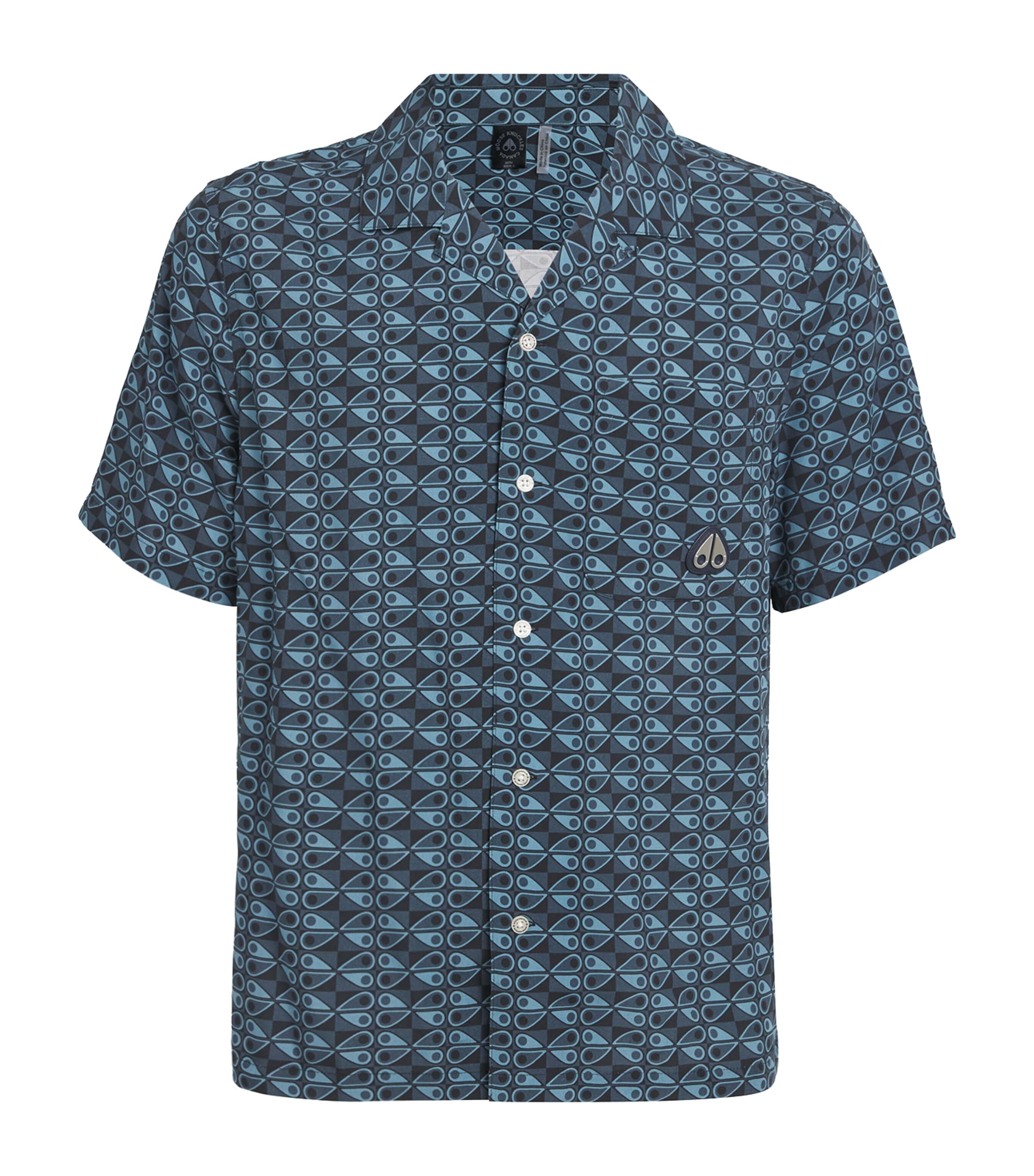 Shop Moose Knuckles Monogram The Bay Short-sleeve Shirt