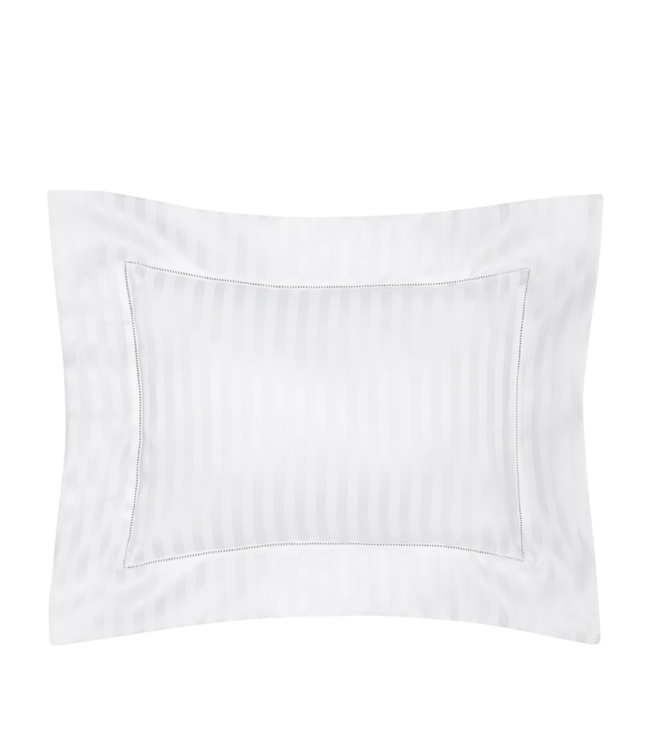 Raso Rigato Boudoir Pillowcase (30cm x 40cm) WHITE Image 1