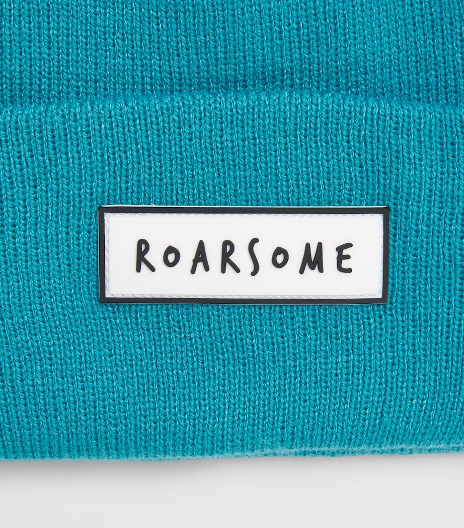 Roarsome Logo-Patch Beanie Blue Image 3