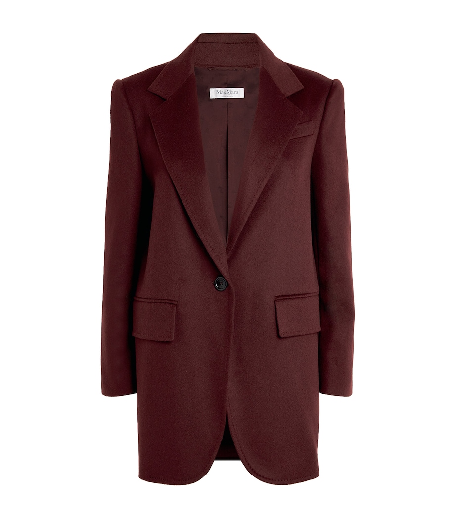 Camelwool Single-Breasted Blazer CHERRY Image 1