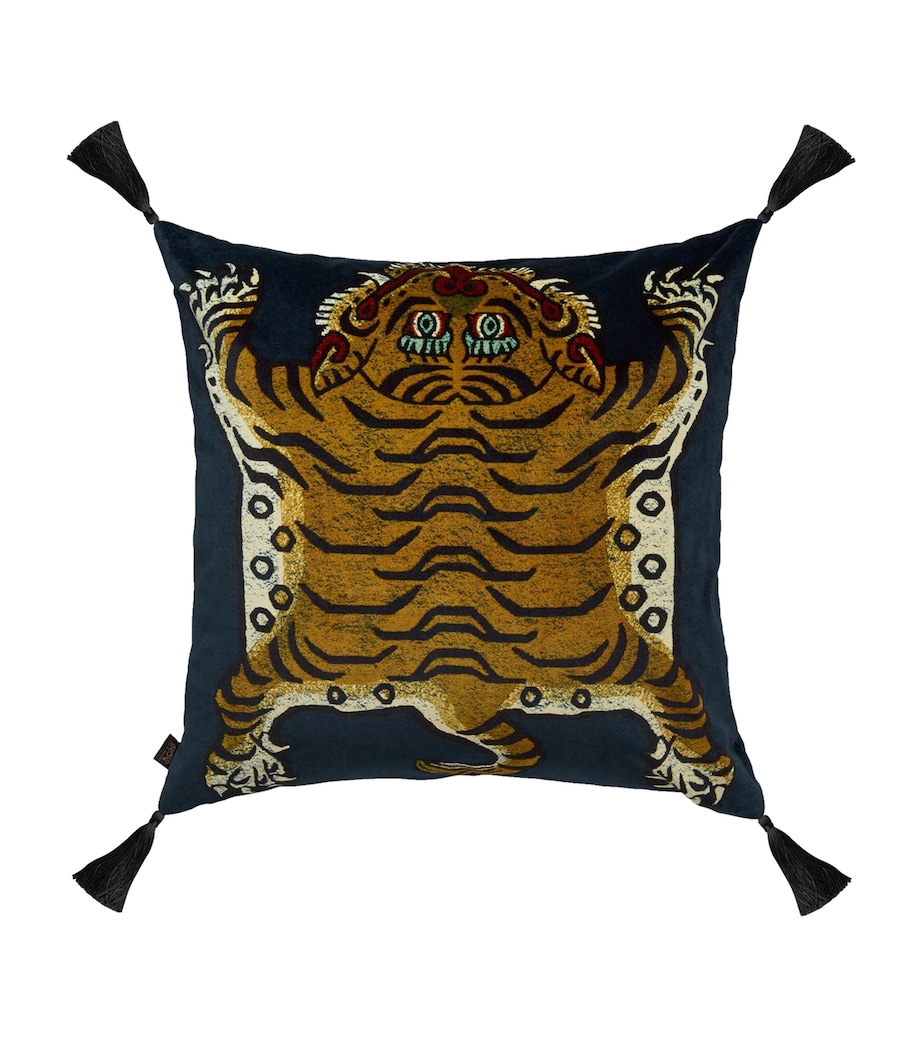 Large Velvet Saber Cushion (60cm x 60cm) MIDNIGHT Image 1