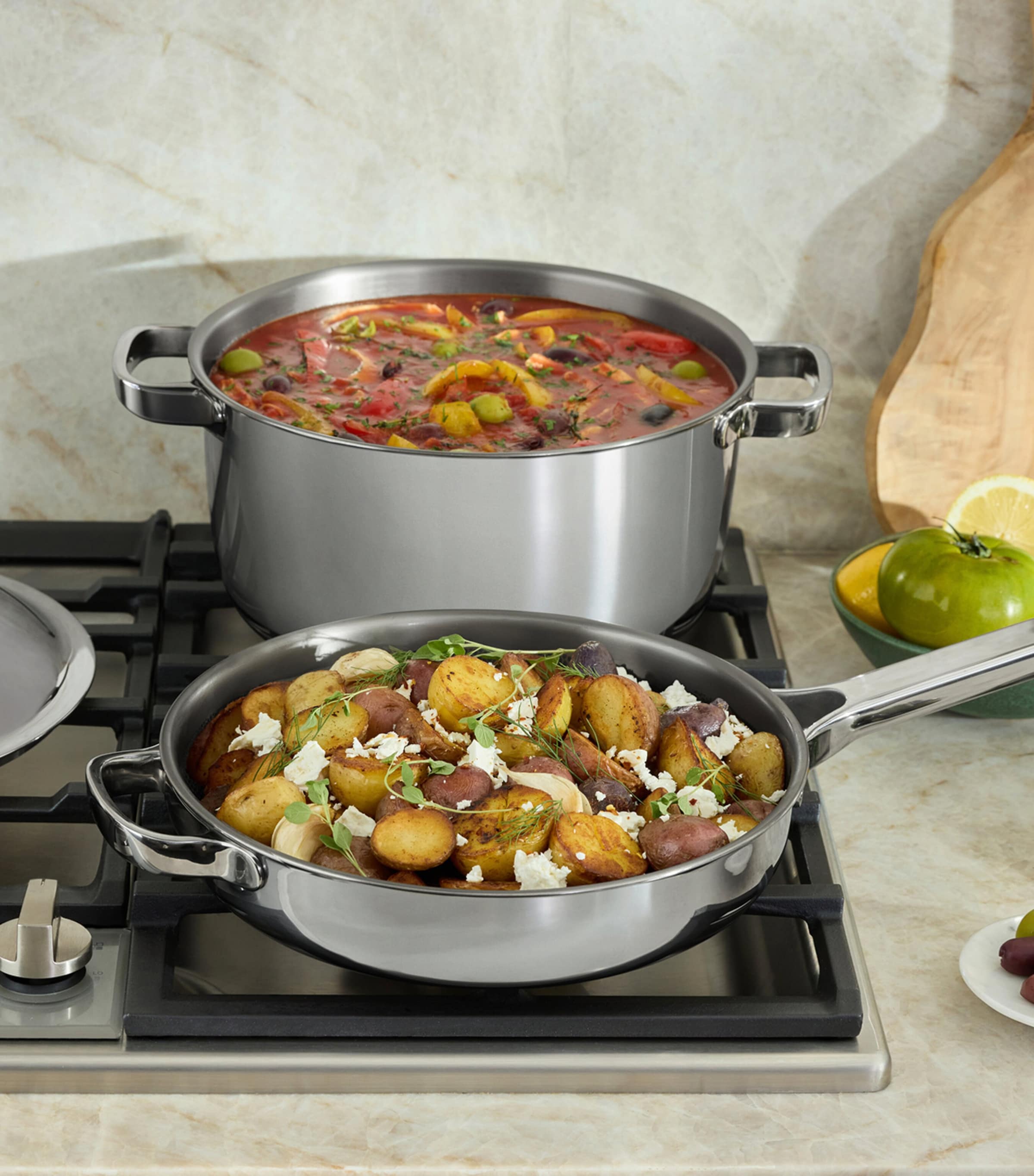 OUR PLACE Titanium Pro Cookware Set Chrome Image 6