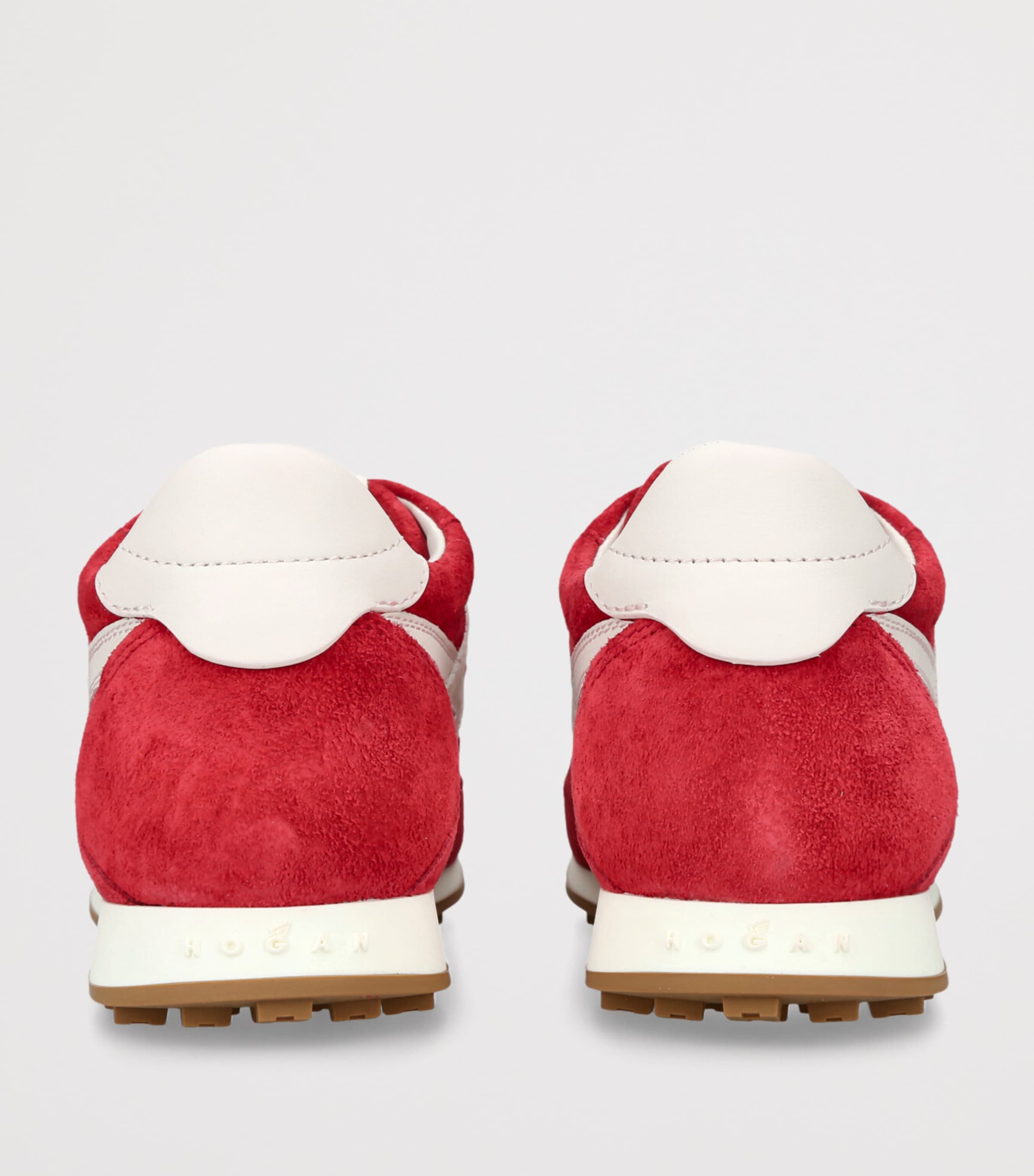 Suede H669 Allacciato Sneakers RED Image 2