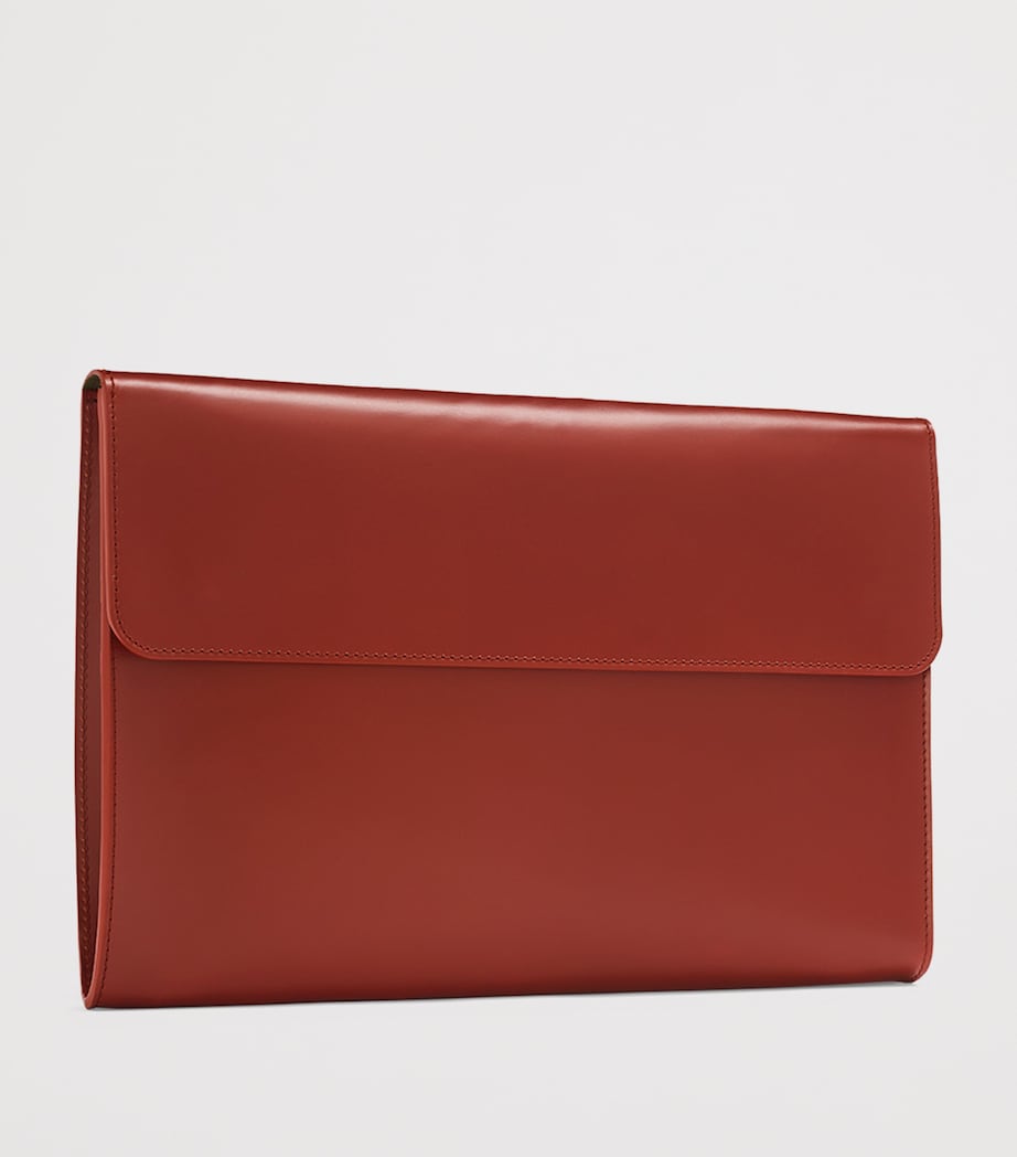 Leather Eton Document Holder CHESTNUT Image 2