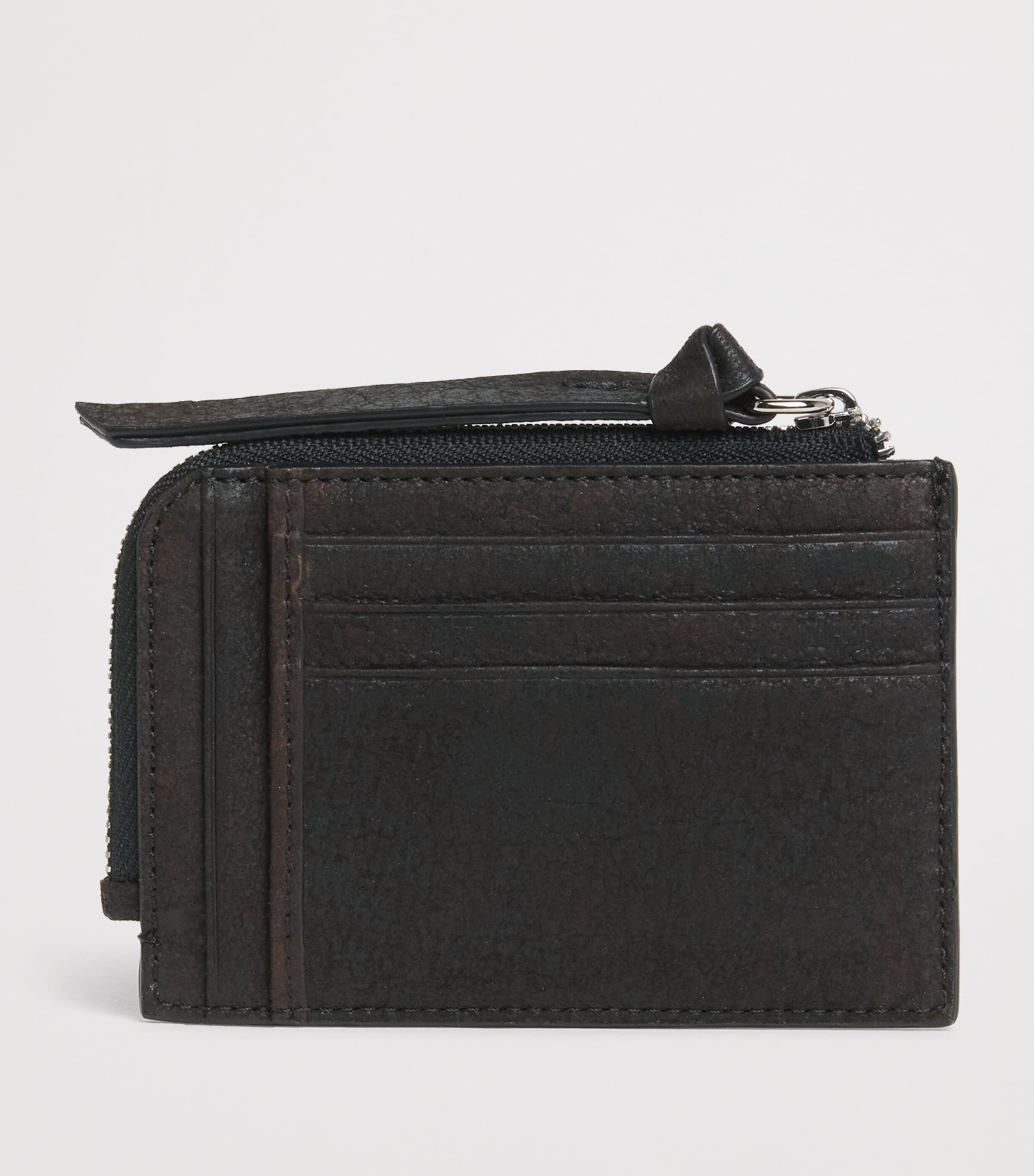 Vivienne Westwood Leather Zipped Logo Card Holder Dark Brown Image 2
