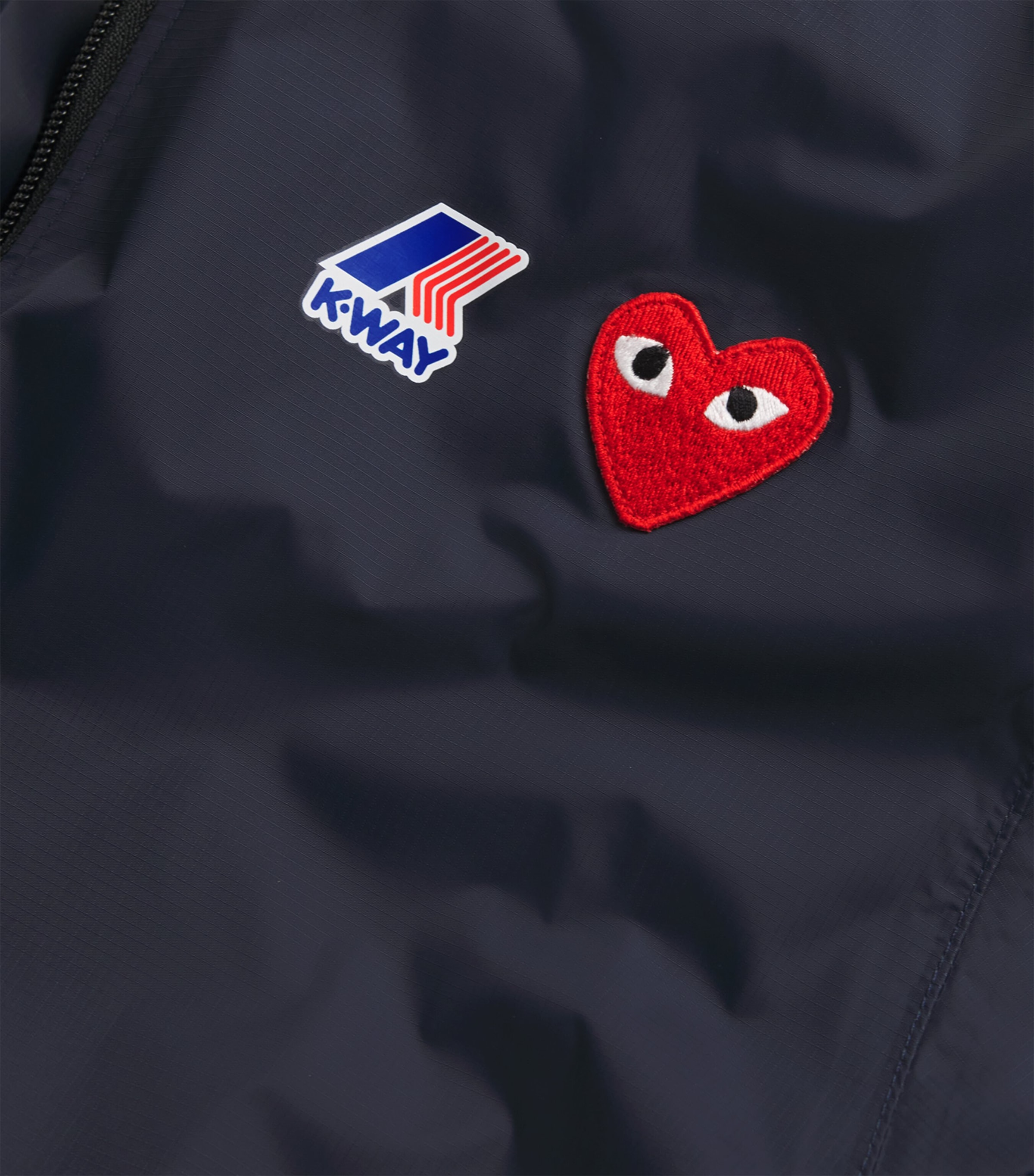 Comme Des Garçons Play Mens x K-Way Water-Resistant Jacket Navy Image 5