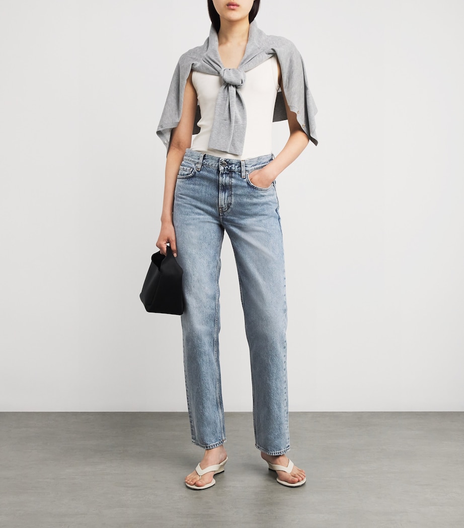 Organic Denim Straight Low-Rise Jeans 305 TRUE VINTAGE Image 2