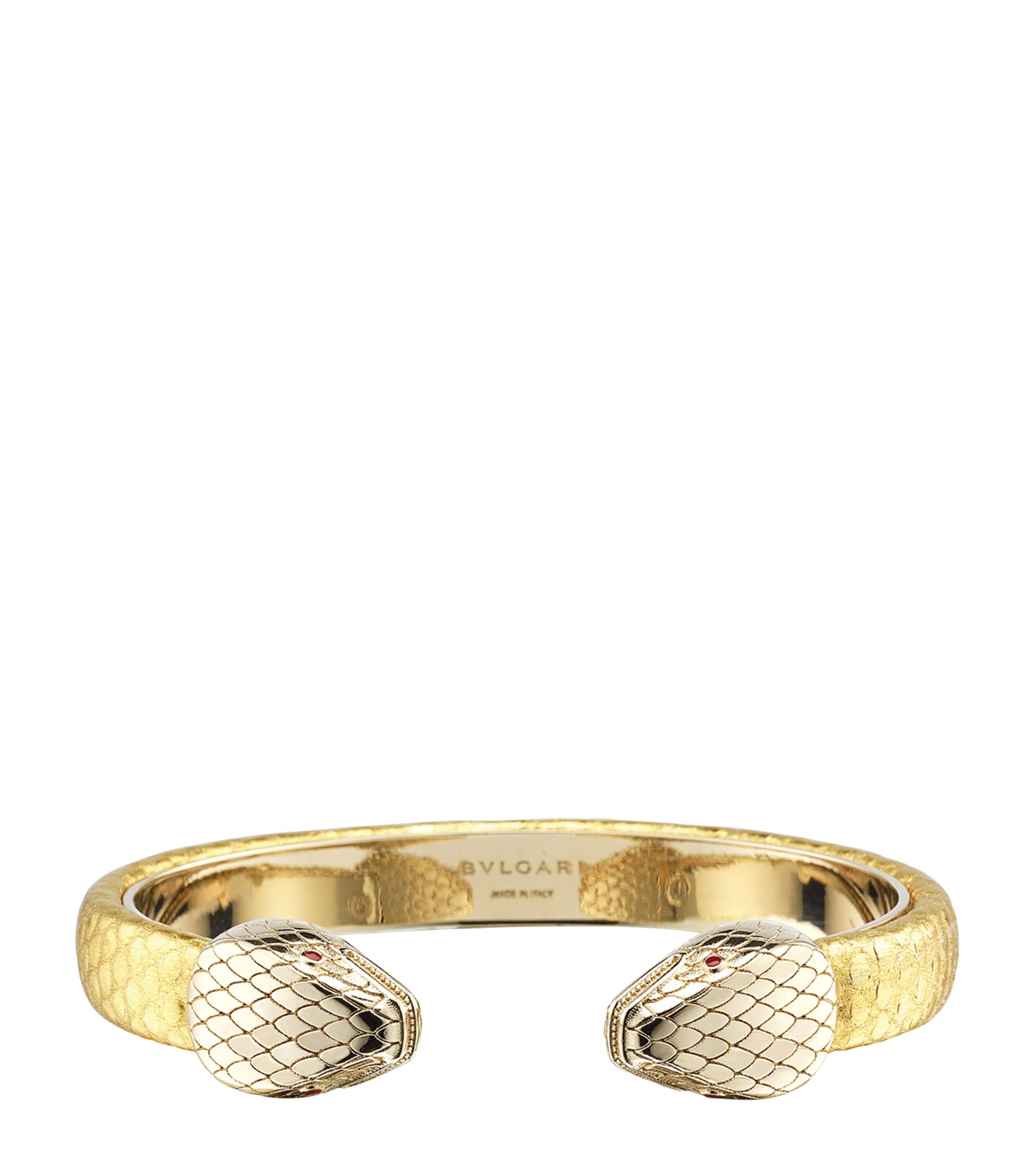 Leather Serpenti Forever Bangle GOLD Image 1