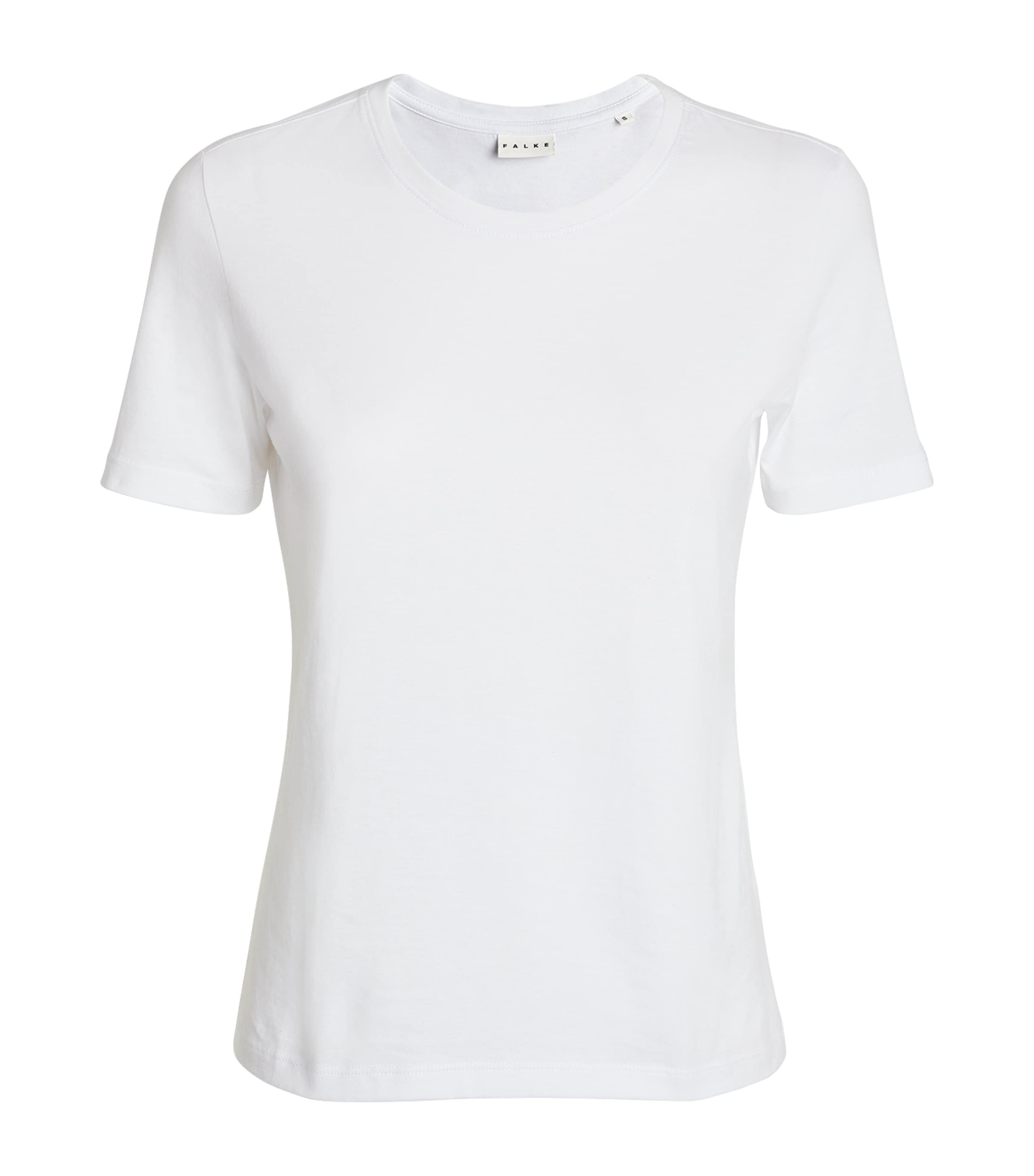 Falke Pima Cotton T-shirt In White