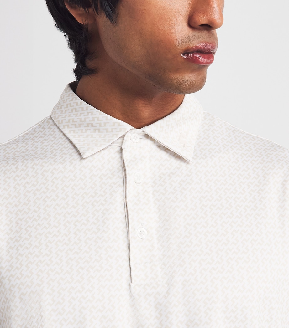 J Lindeberg Mens Bala Polo Shirt White Moonbeam Image 3