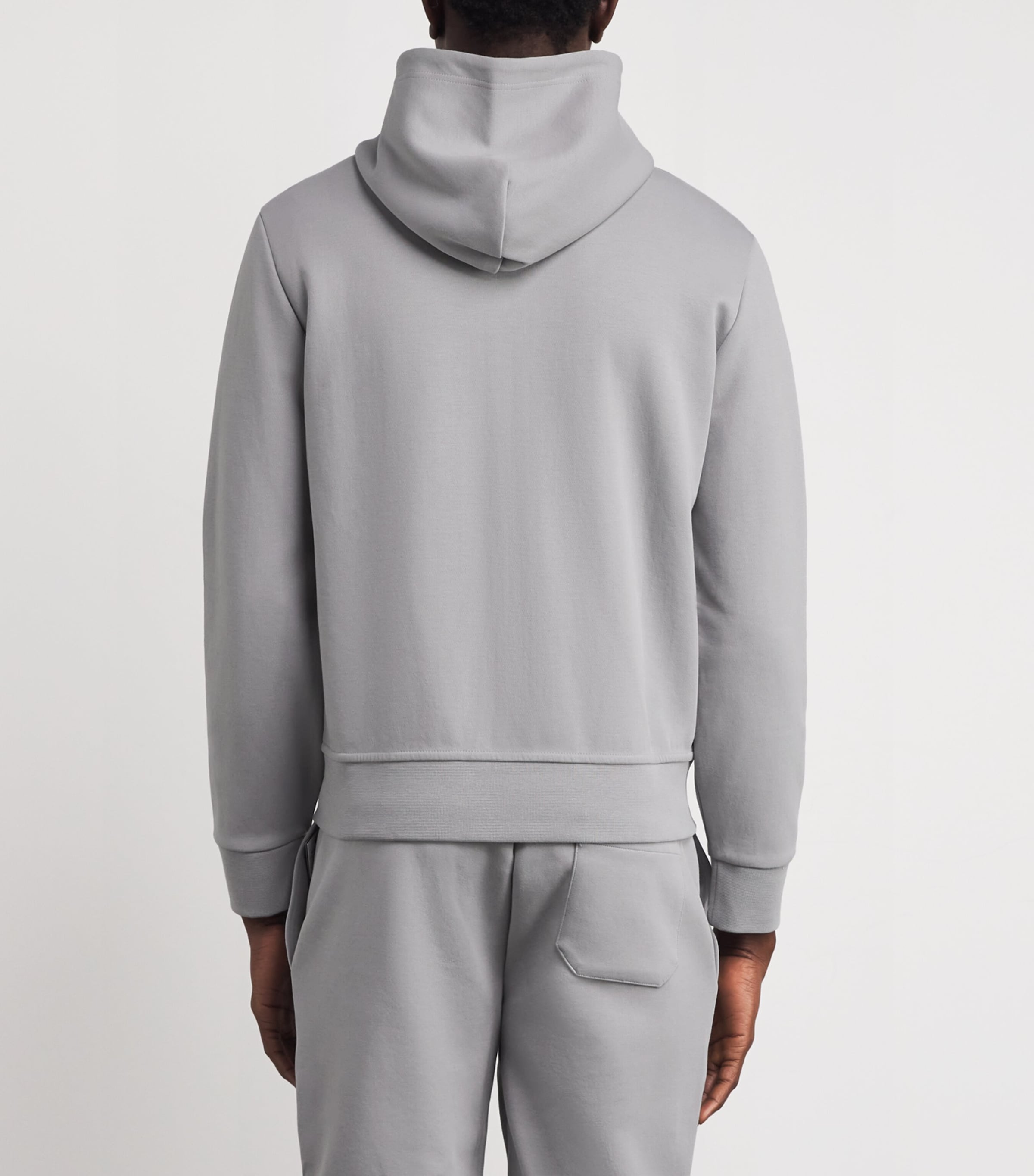 Tech Knit Zip-Up Hoodie GREY Image 4