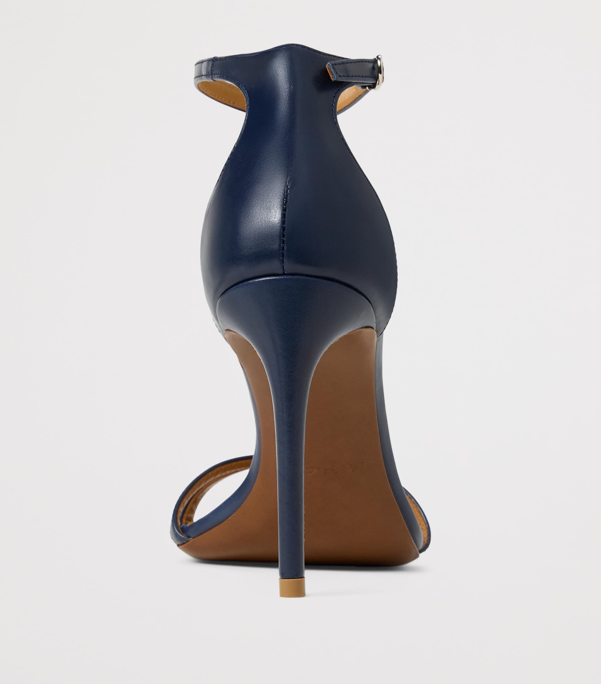 Calf Leather Perrin Heeled Sandals 95 LUX NAVY Image 3