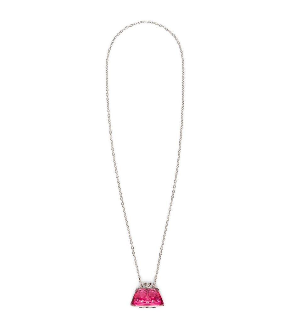 Weekend Max Mara Pasticcino Bag Pendant Necklace Pink Image 1