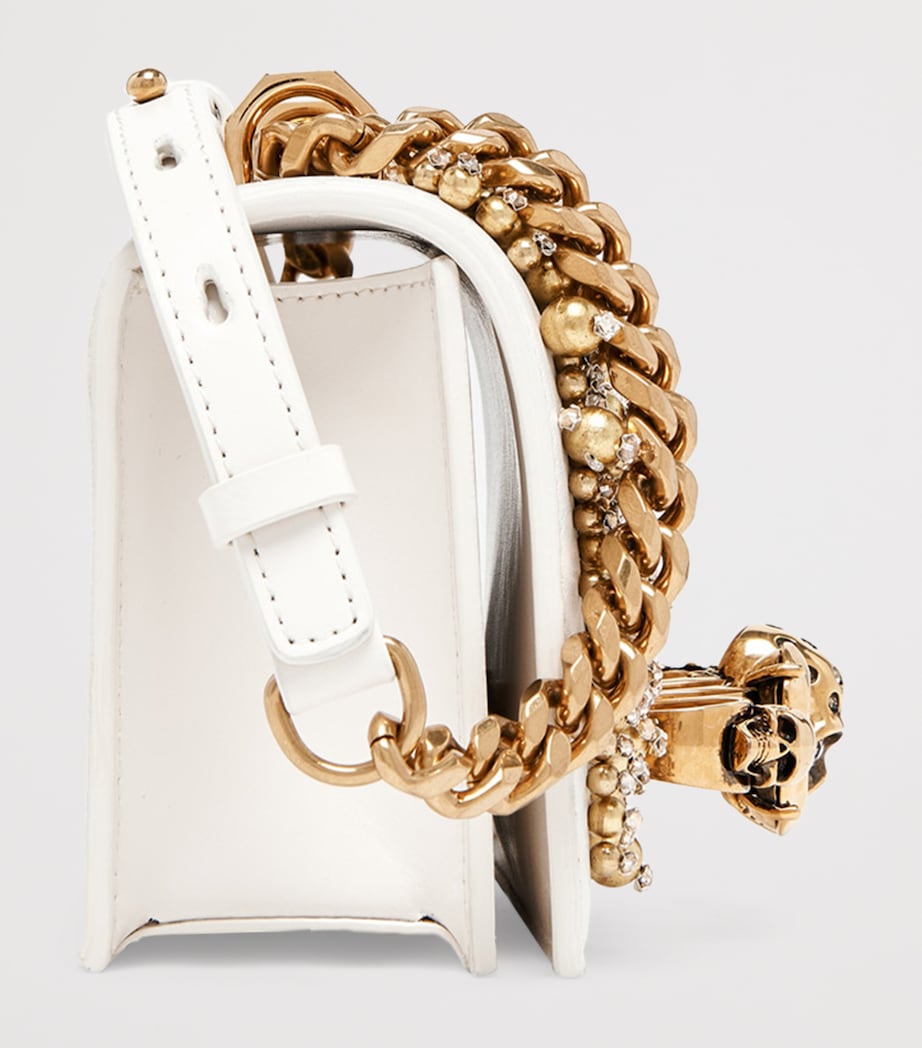 Leather Embellished Jewelled Satchel 7050 Image 5