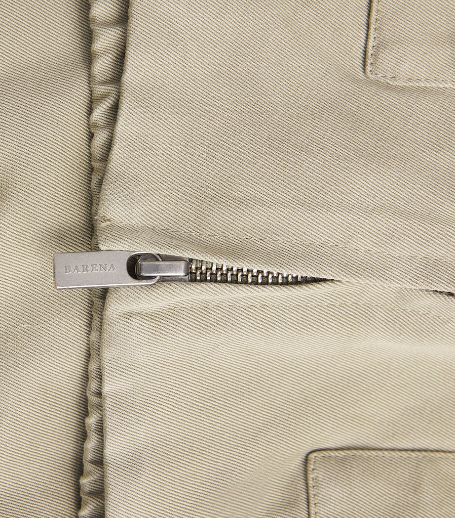 Cotton Collar Bomber Jacket 385SALVIA Image 6