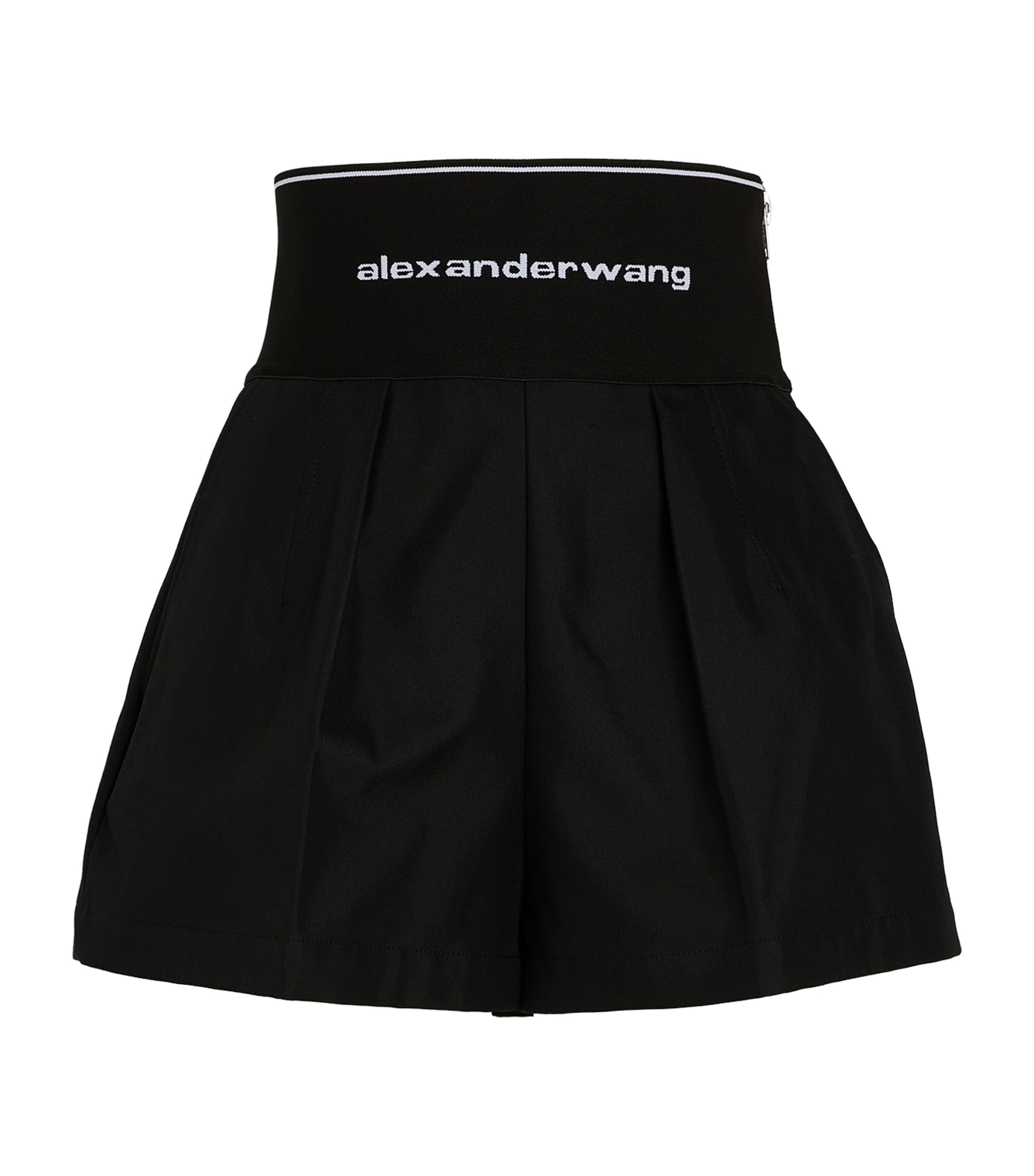 Shop Alexander Wang High-rise Safari Shorts In Black