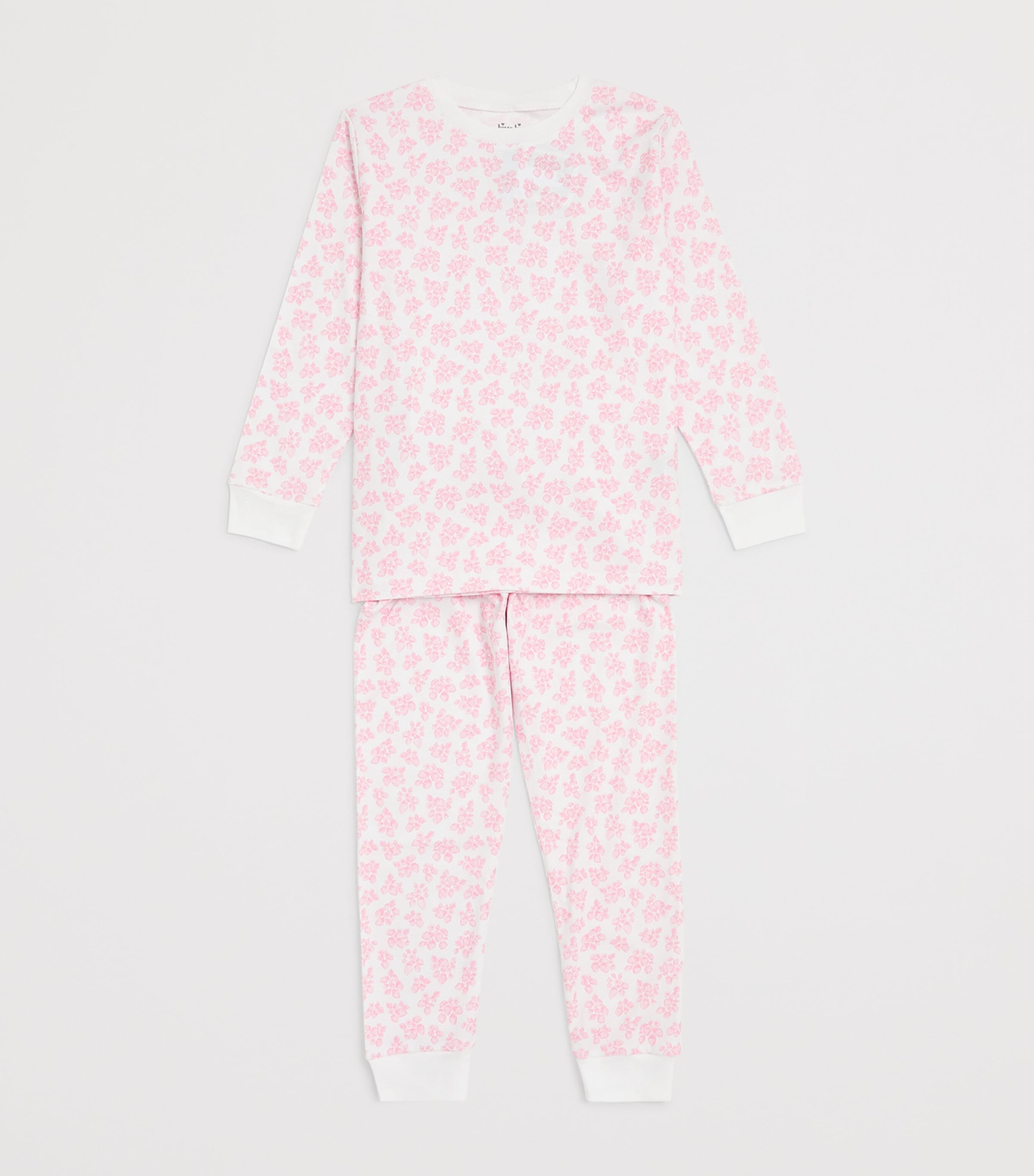 Kissy Kissy Pima Cotton Floral Pyjamas (2-6 Years) Strawberry Image 3