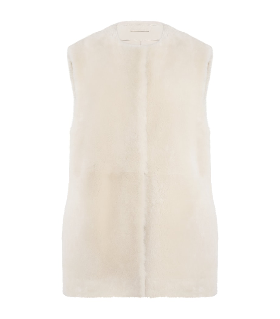 Shearling Gilet 116 ECRU Image 1