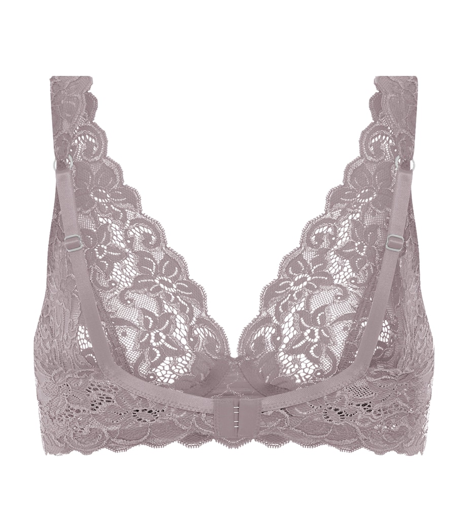 Hanro Womens Lace Moments Bra Stormy Rose Image 3
