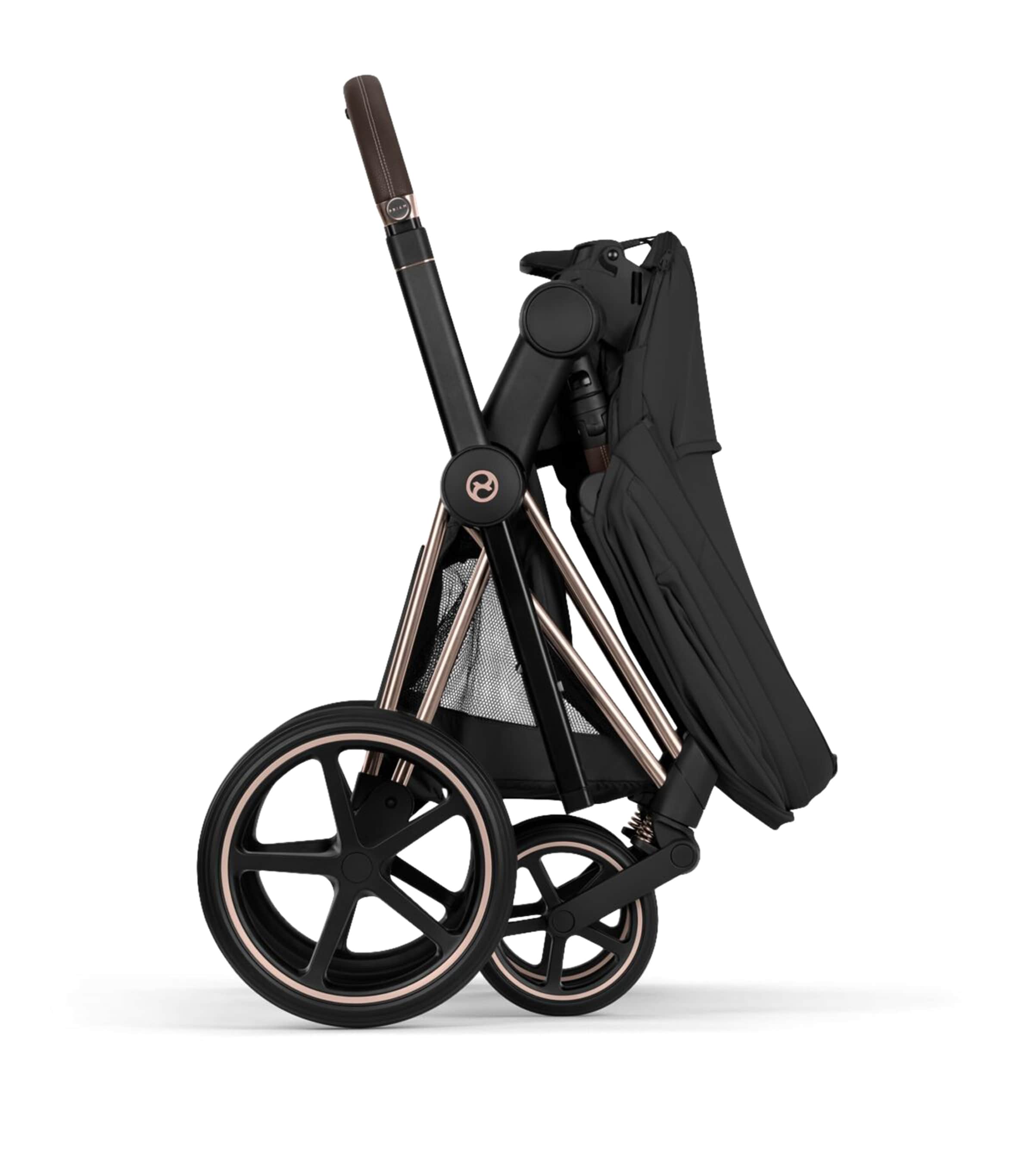 Cybex PRIAM Pushchair and Carrycot – Platinum Style Collection Sepia Black Image 11