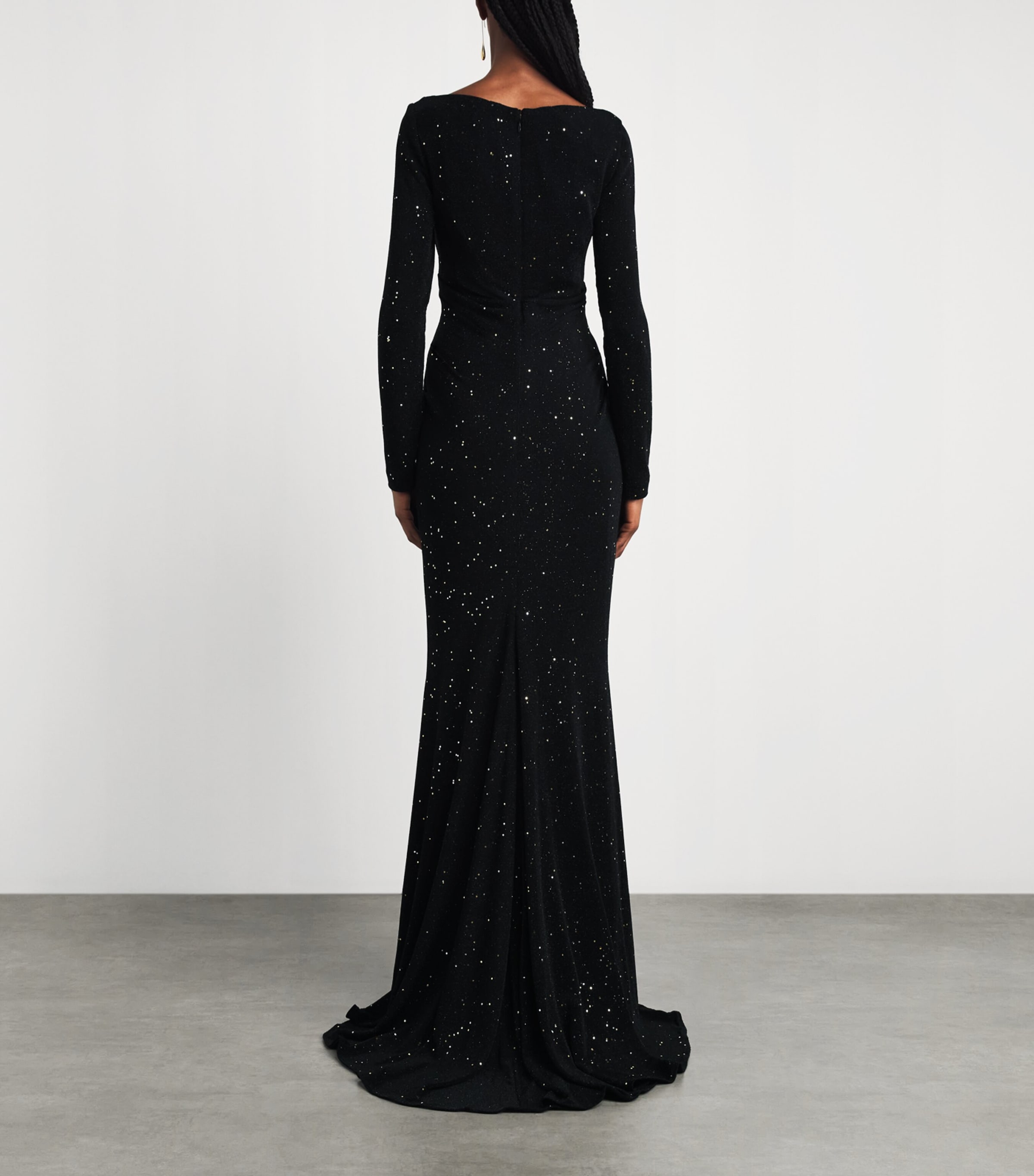 Talbot Runhof Navy Embellished Spectrum Gown | Harrods UK