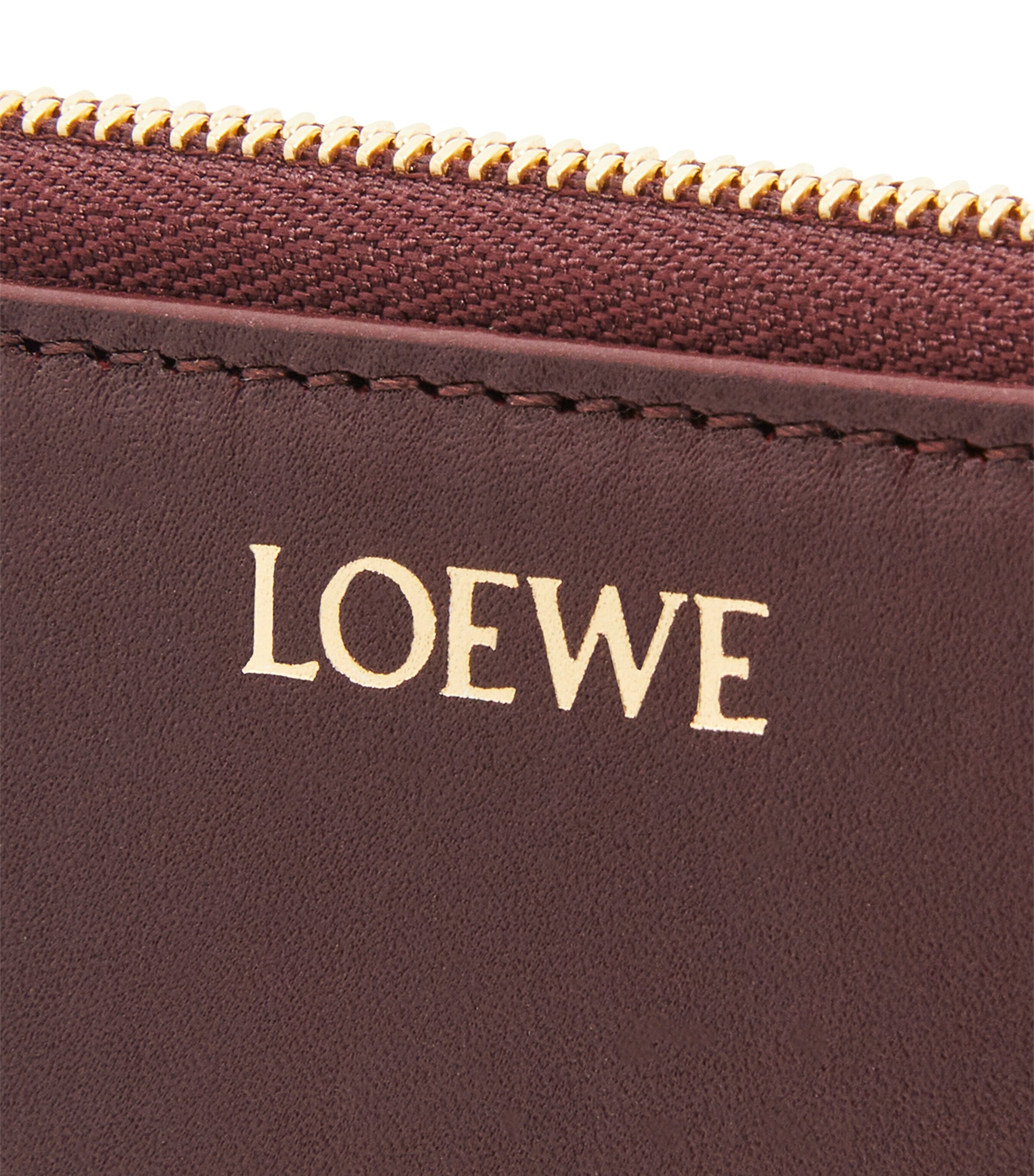 LOEWE Leather Knot Zip-Around Wallet Burgundy/emerald Image 5