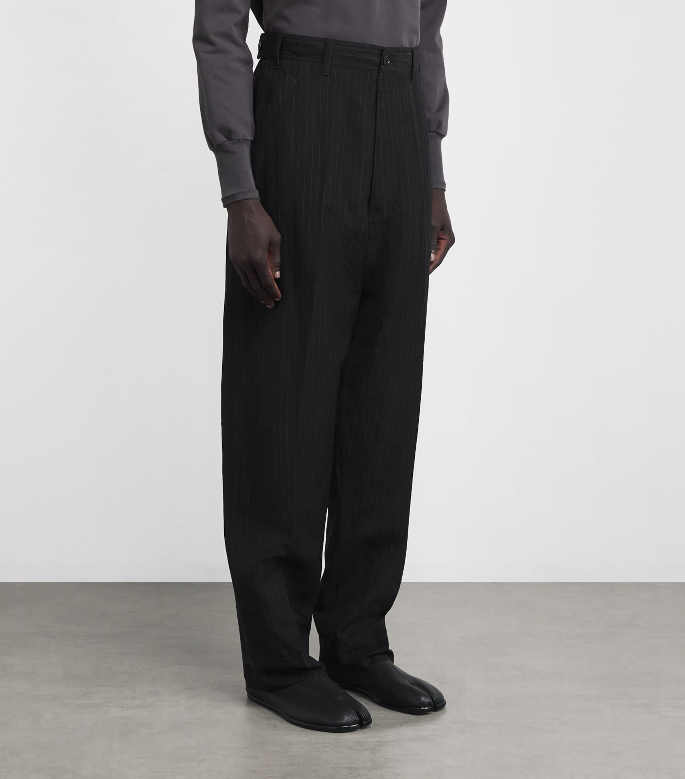 Maison Margiela Wool Four Stitch Pinstripe Trousers | Harrods CA Maison Margiela Wool Four Stitch Pinstripe Trousers | Harrods CA