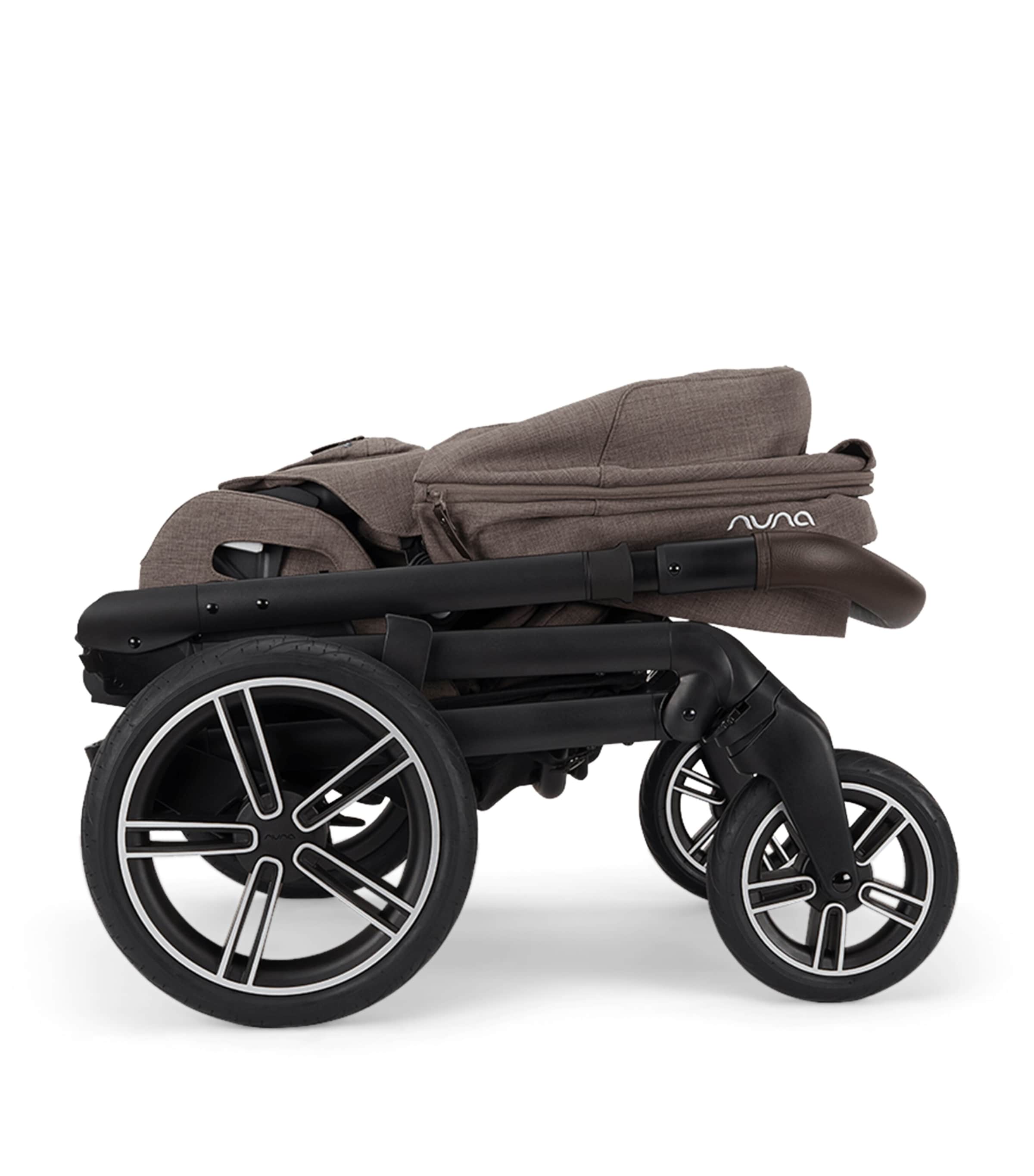 Nuna MIXX Next Stroller, MIXX Carrycot, ARRA Flex Car Seat and BASE Curv Bundle Chestnut Image 9