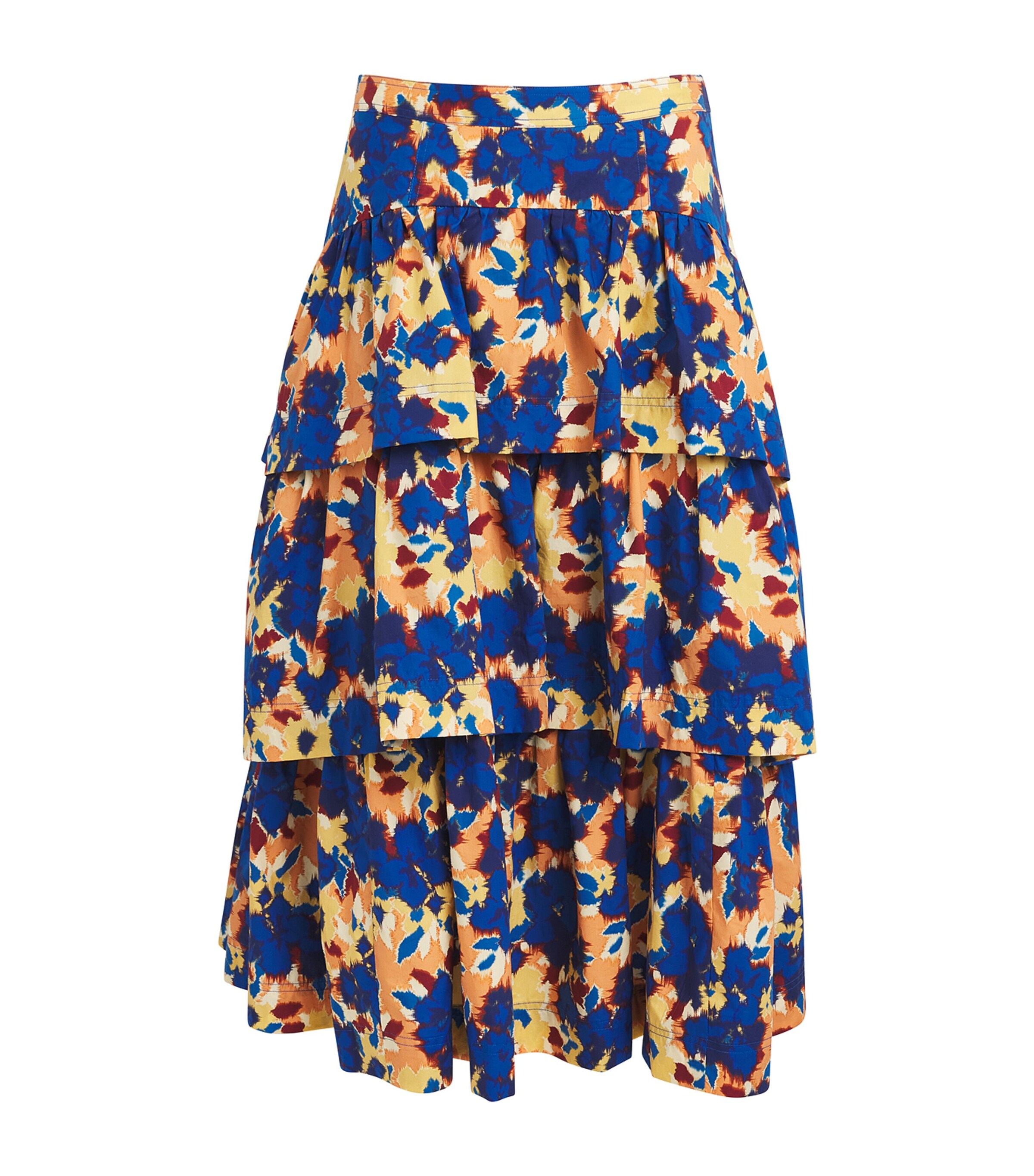 関税.送料込 ULLA JOHNSON Winnieフリルティアードスカート Ulla Johnson Tiered Winnie Midi Skirt | Harrods US