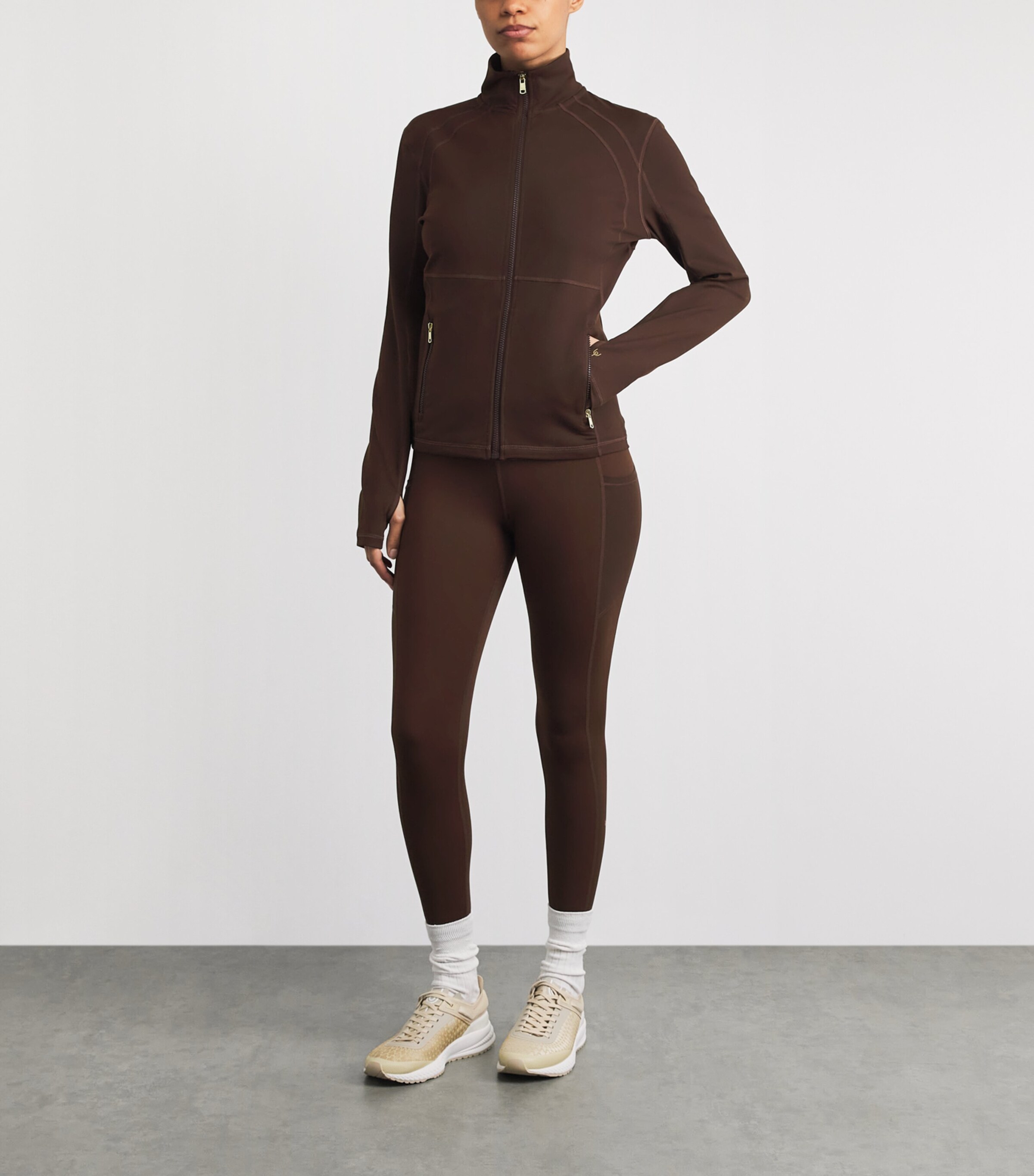 Y.O.U Womens Zip-Up Clayton Jacket Potting Soil Image 2
