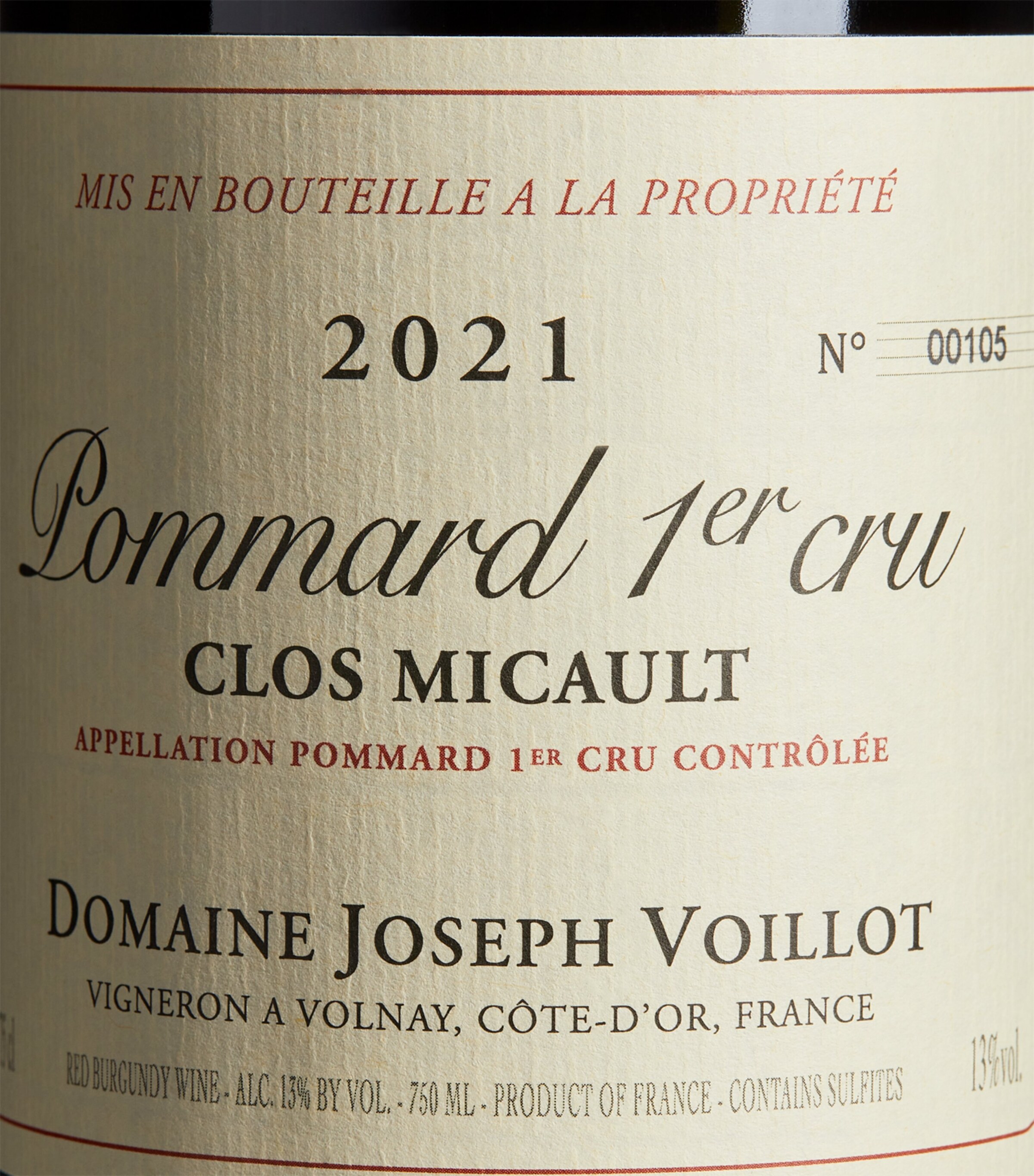 Domaine Joseph Voillot Le Clos Micault 2021 (75cl) - Burgundy, France Image 2