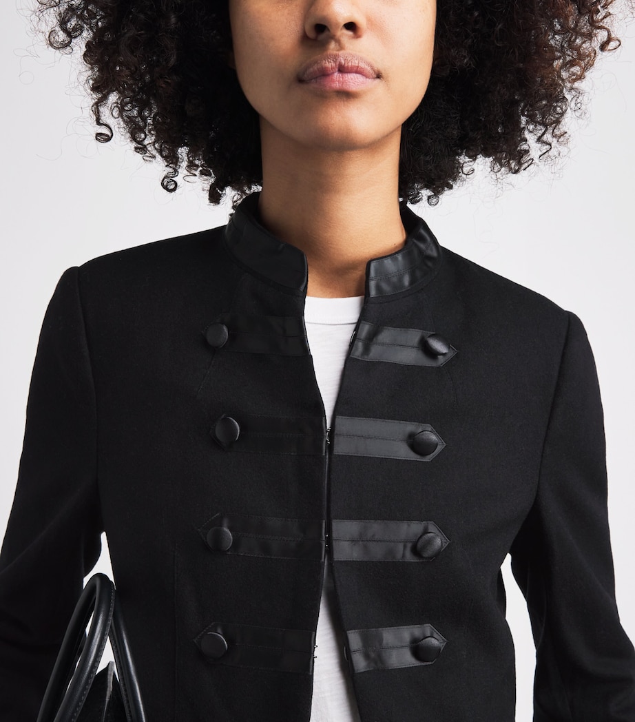 Rag & Bone Womens Wool Mercer Regalia Blazer Black Image 3