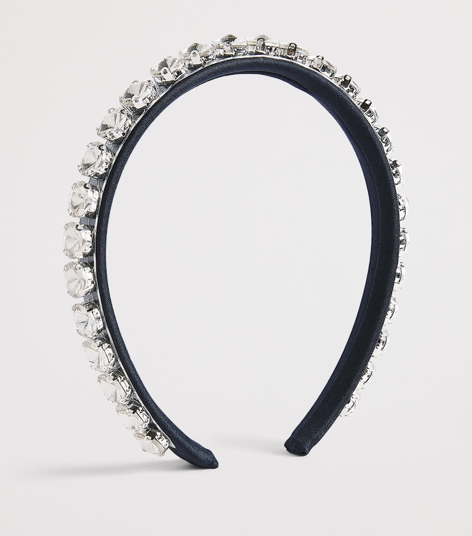 Mama Luma Crystal-Embellished Headband Navy Image 2