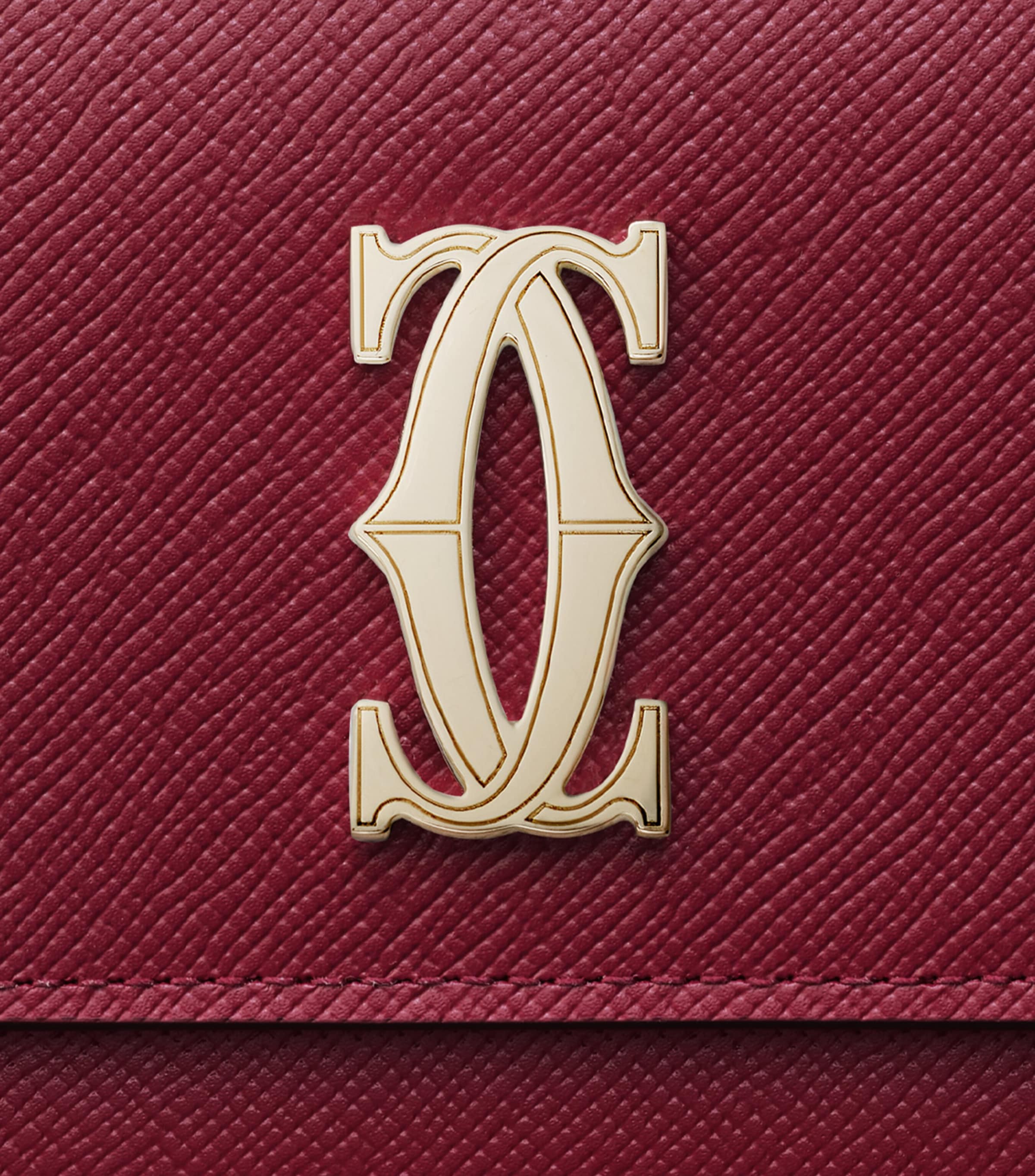 Cartier Leather C de Cartier International Wallet Red Image 5