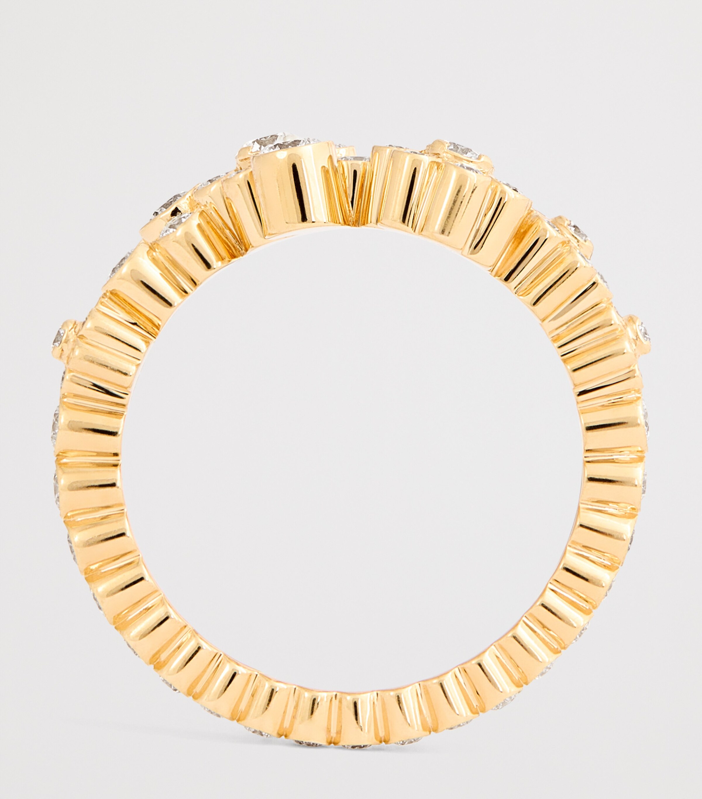 Sophie Bille Brahe Yellow Gold and Diamond Fleur Splash Ring Yellow Gold Image 3