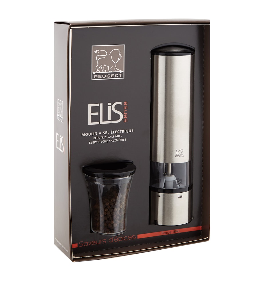 Peugeot Elis Sense Electric U'Select Pepper Mill (20cm) Silver Image 2