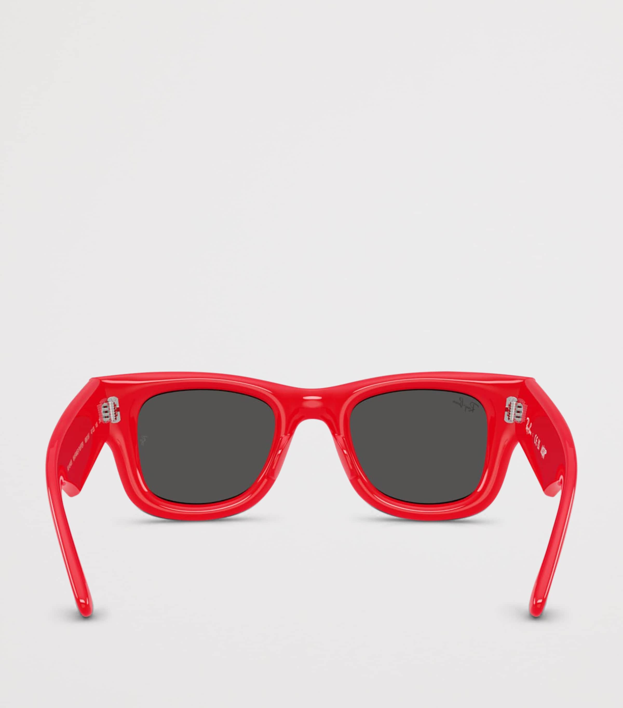 Ray-Ban Puffer Crystal Edition Wayfarer Sunglasses Red Image 4