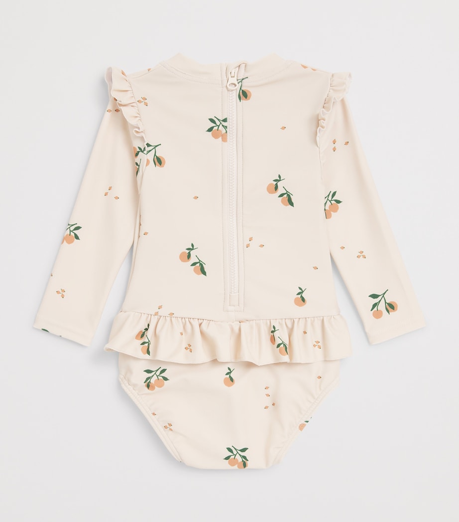 Liewood Printed Sille Swimsuit (1-18 Months) Peach/sea Shell Image 2