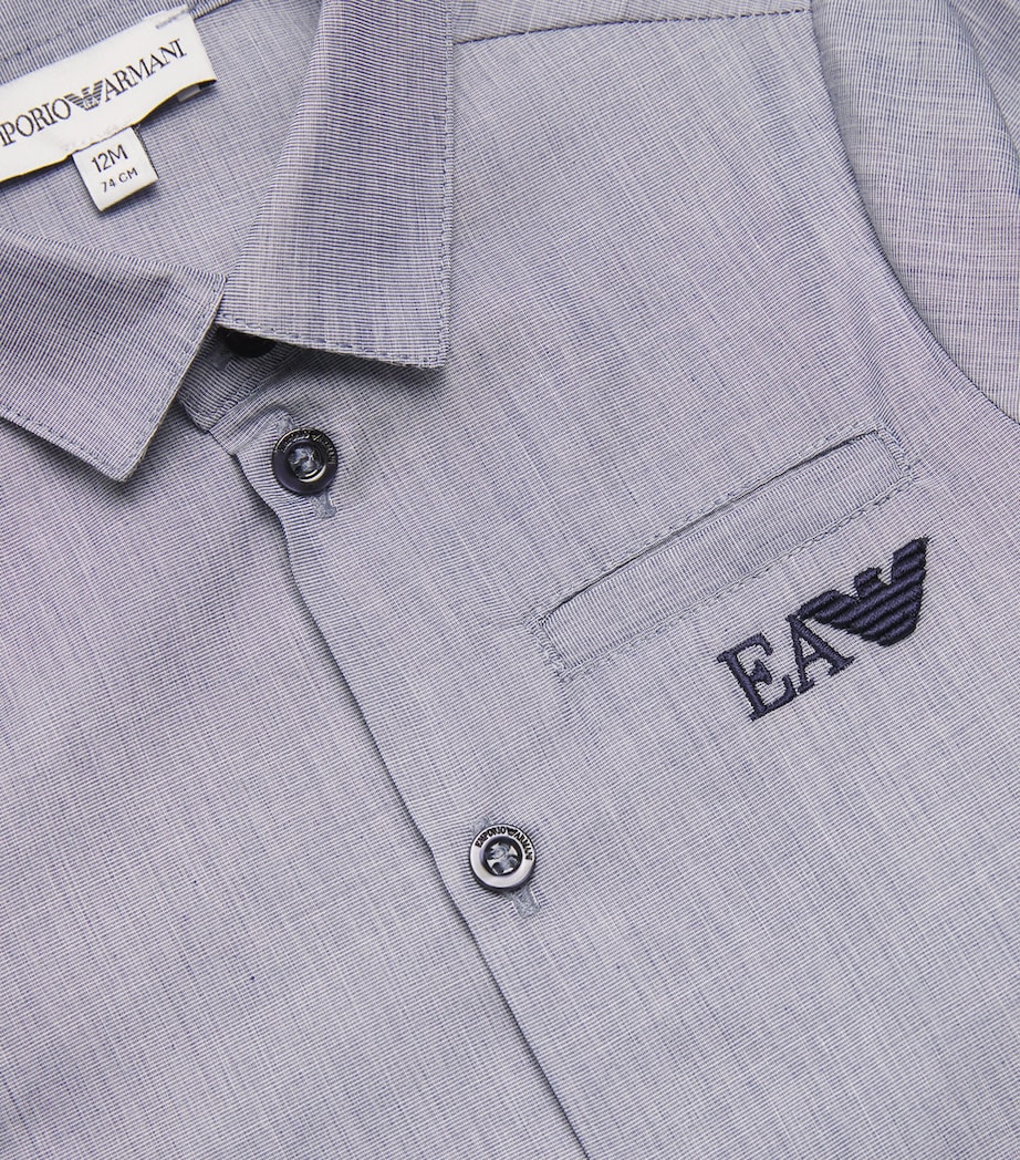 Logo Embroidered Shirt (6-36 Months) FB004 FANT.BLUE Image 3