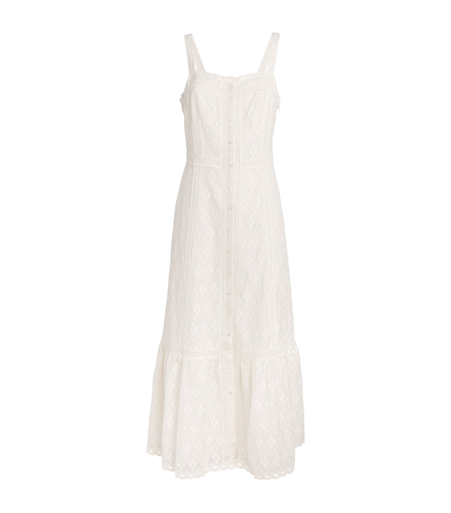 PAIGE Womens Cotton-Silk Kelli Maxi Dress Antique White Image 1